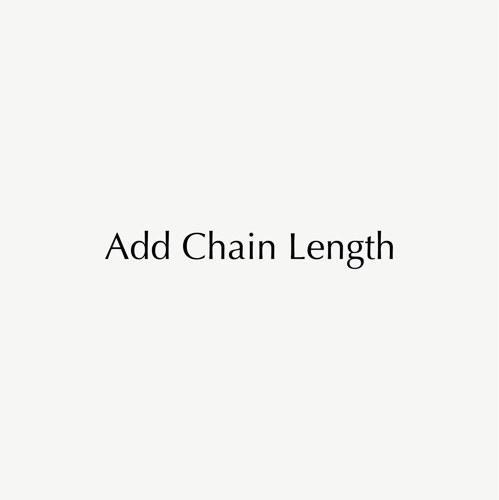 Add Chain Length