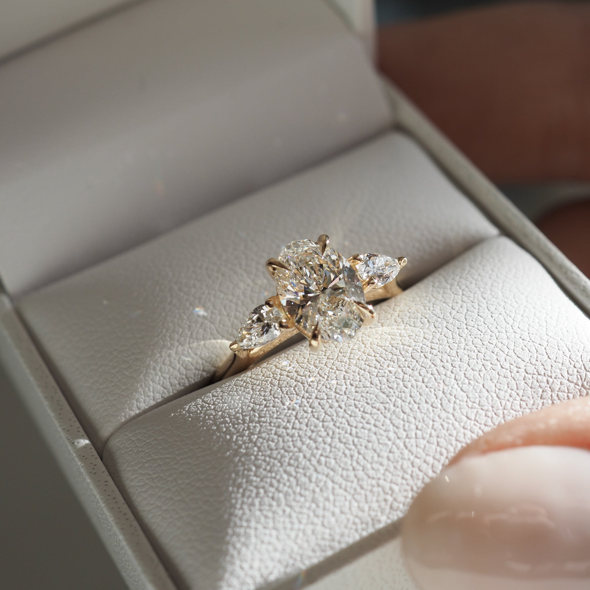 Ania | Oval & Pear Lab-Grown Diamond Engagement Ring