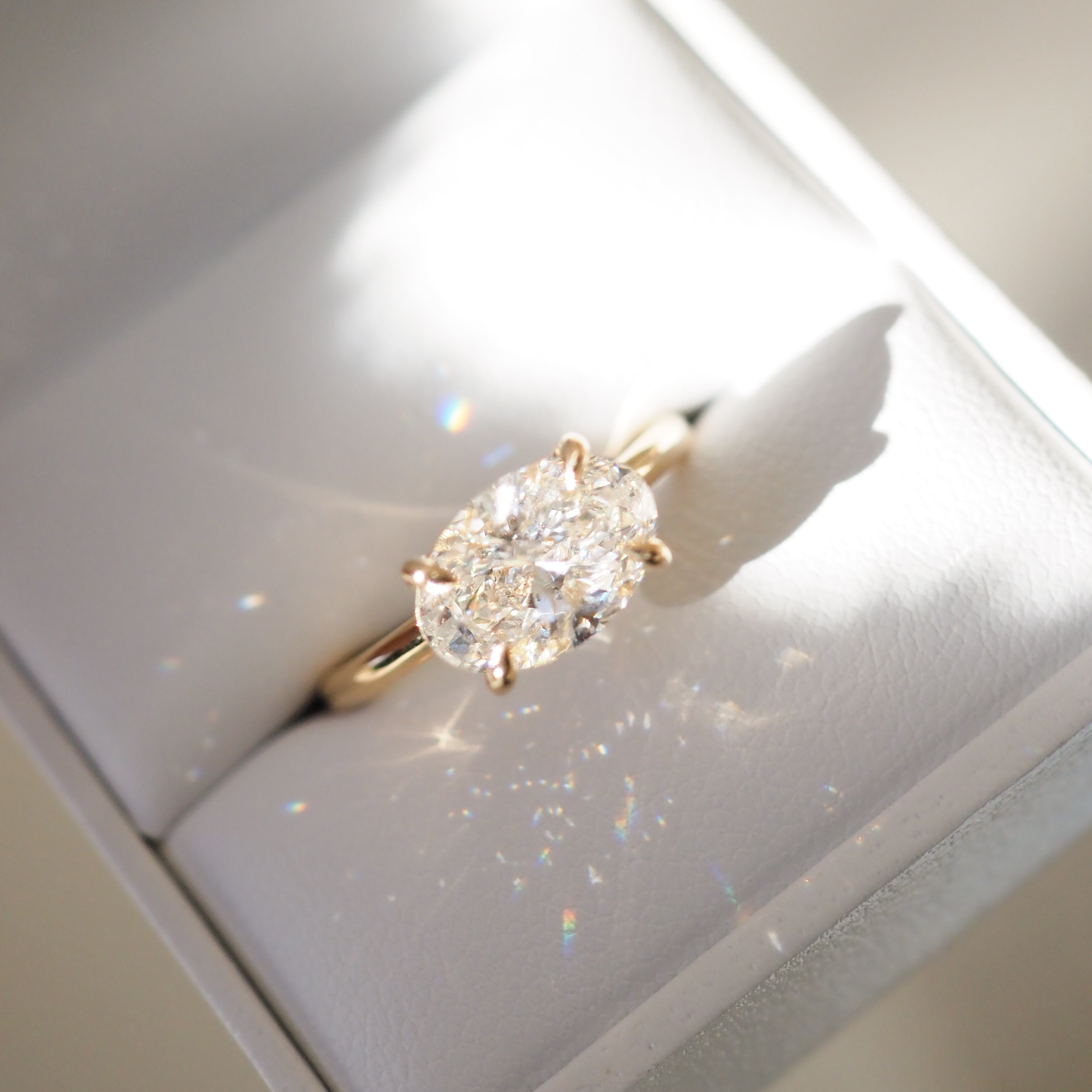 Ayla • Oval Shape Diamond Engagement Ring – Kate Kole