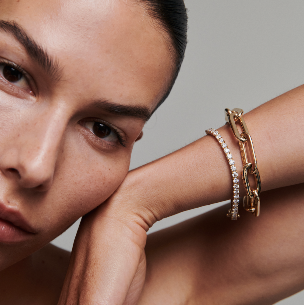 Bold Paper Link Bracelet