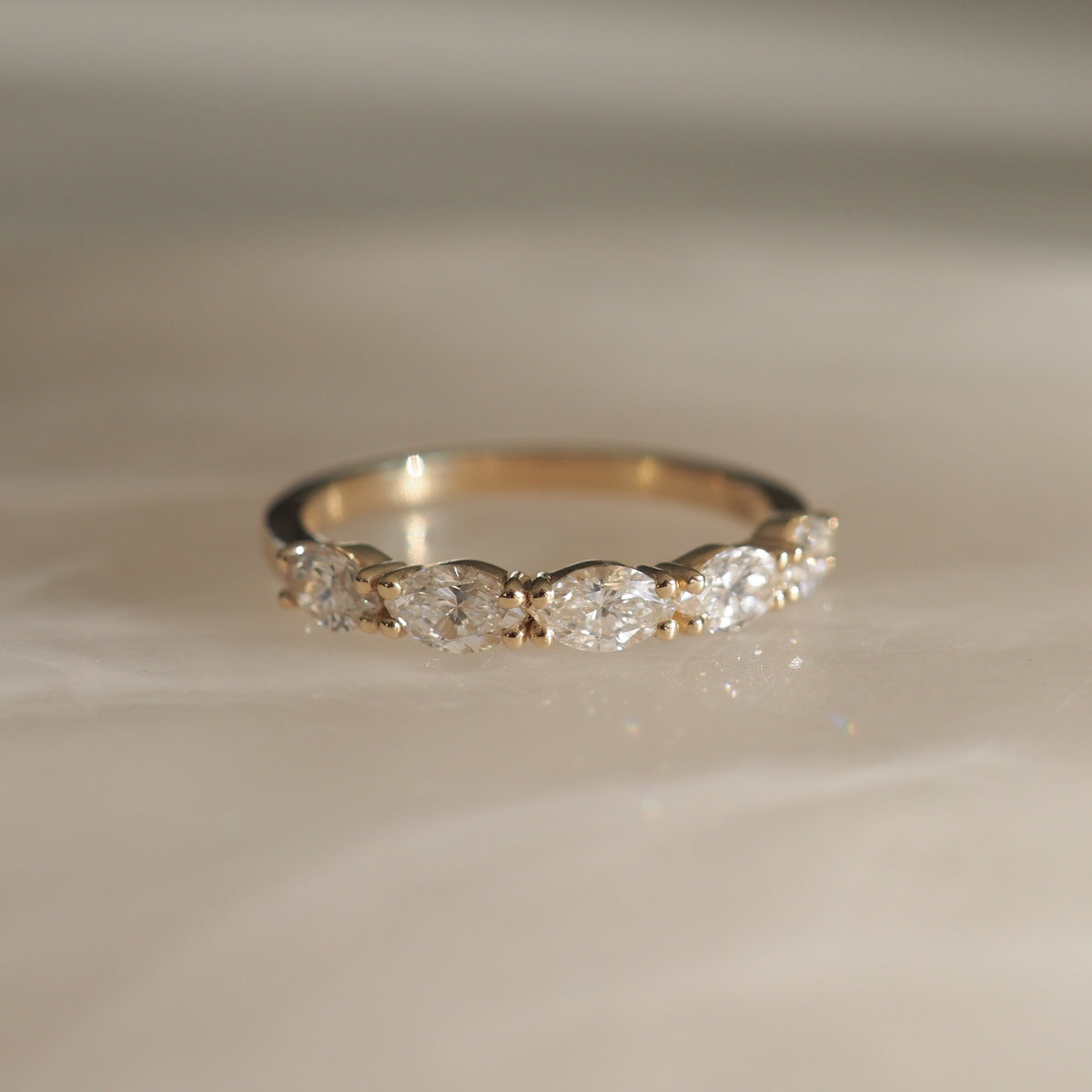Chloe | Marquise Lab-Grown Diamond Wedding Ring | Ready To Wear