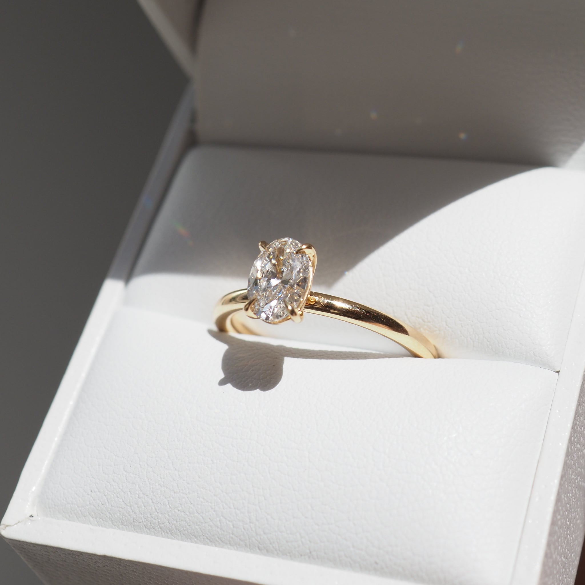 Clara | 0.72ct Oval Lab-Grown Diamond Engagement Ring Ready To Wear