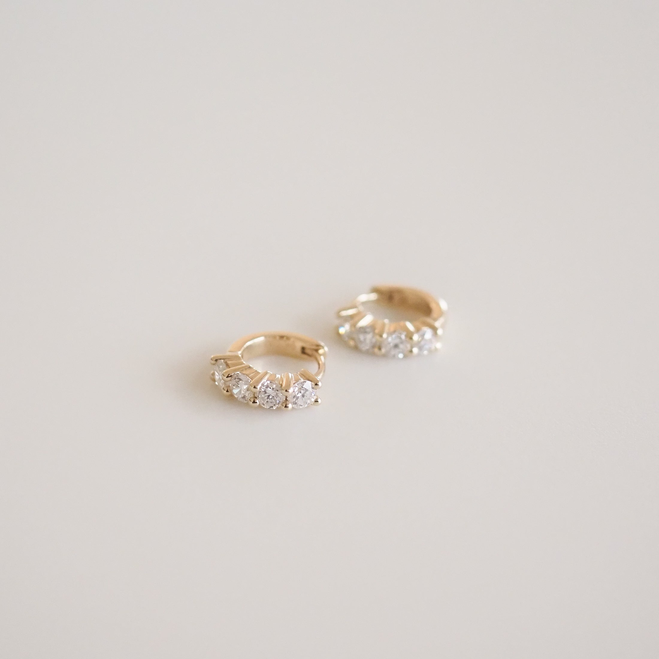 Diamond Huggies | Lab-Grown Diamond Earrings