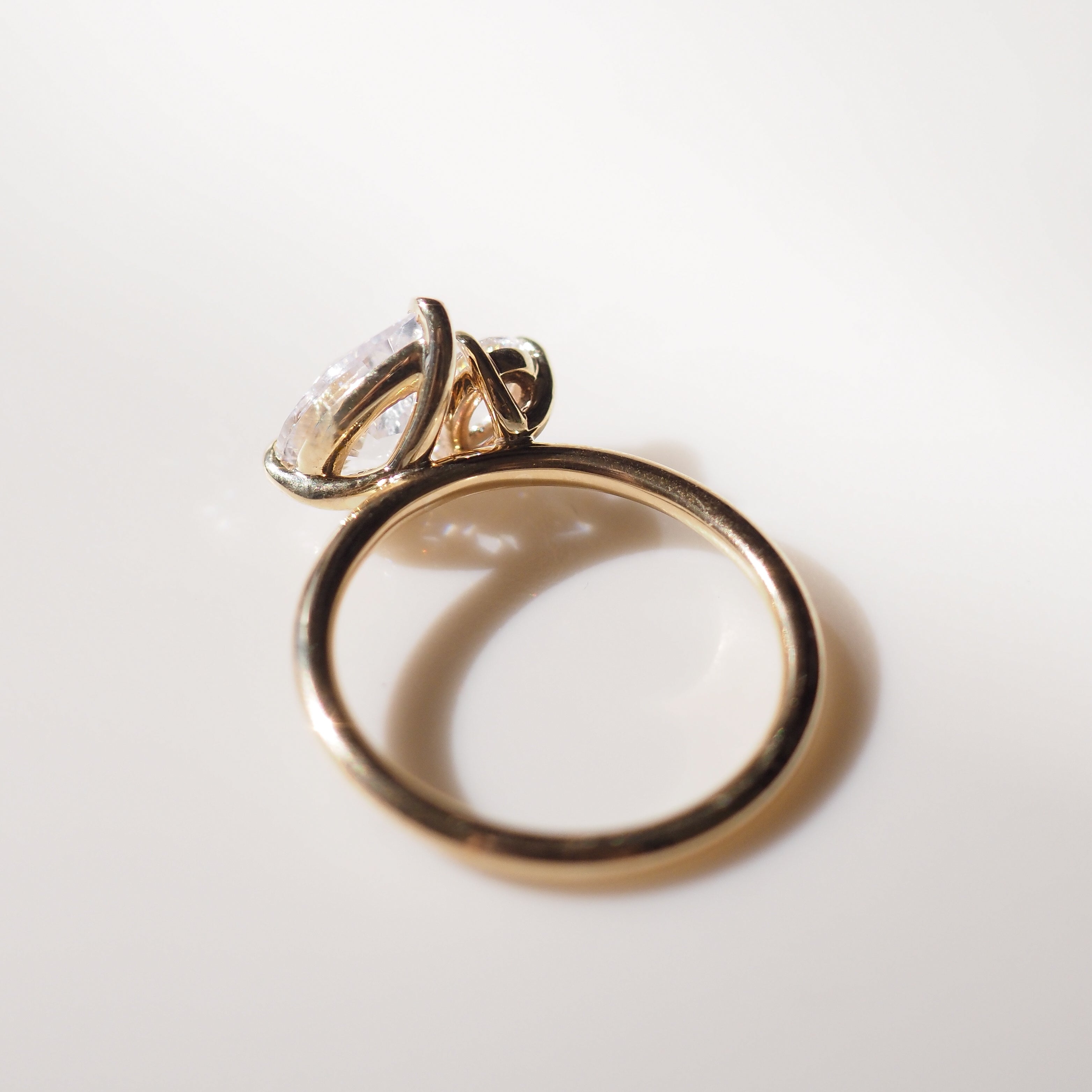 Duet™ | 2ct Pear Cubic Zirconia Proposal Ring