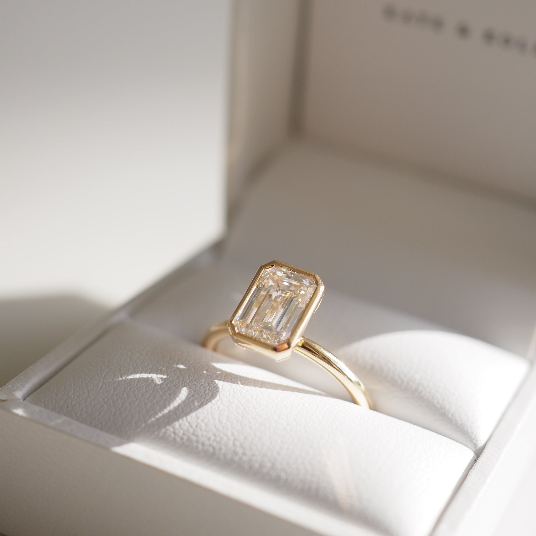 Eira | 2ct Emerald Solitaire Lab-Grown Diamond Engagement Ring