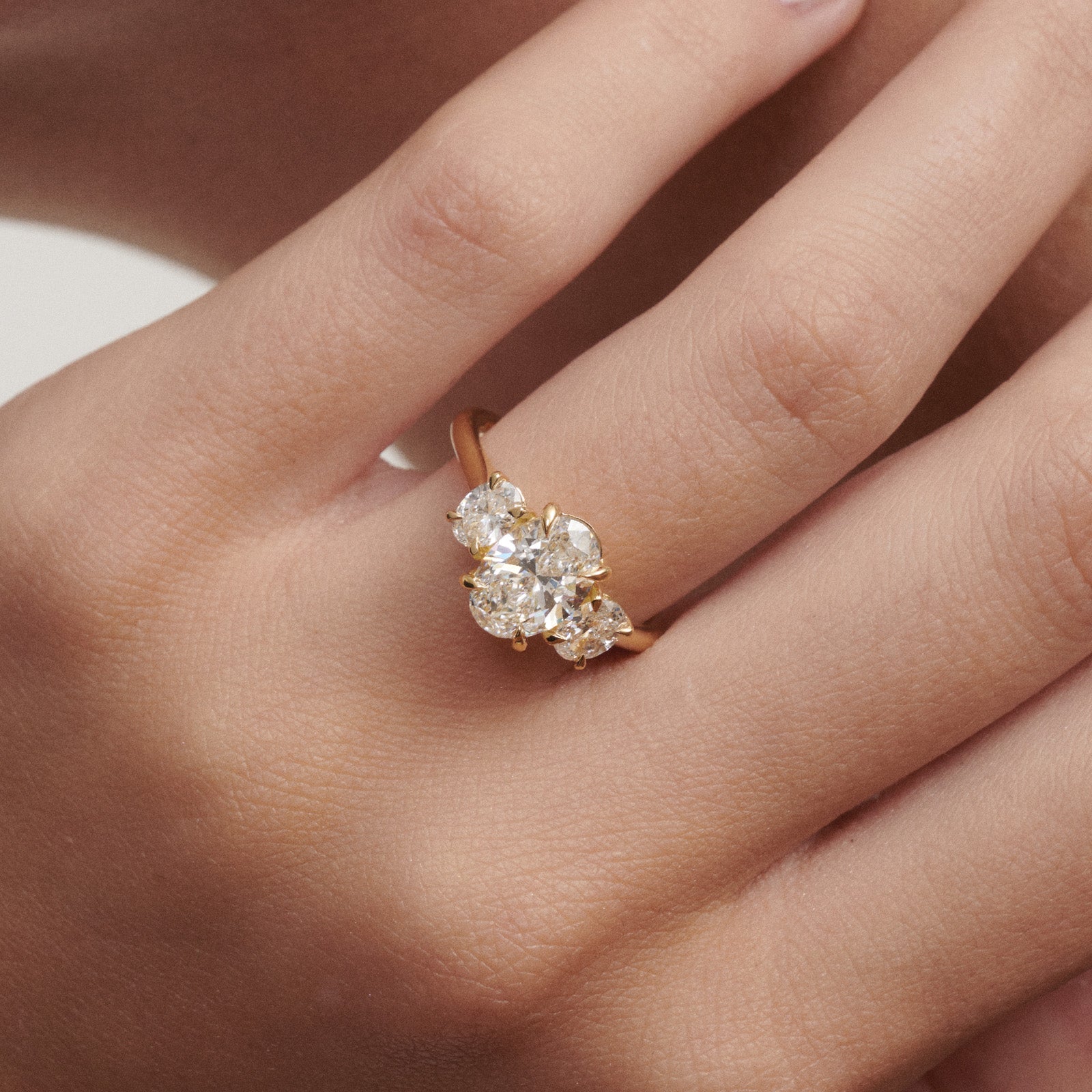 Ava • Trilogy Diamond Engagement Ring – Kate Kole
