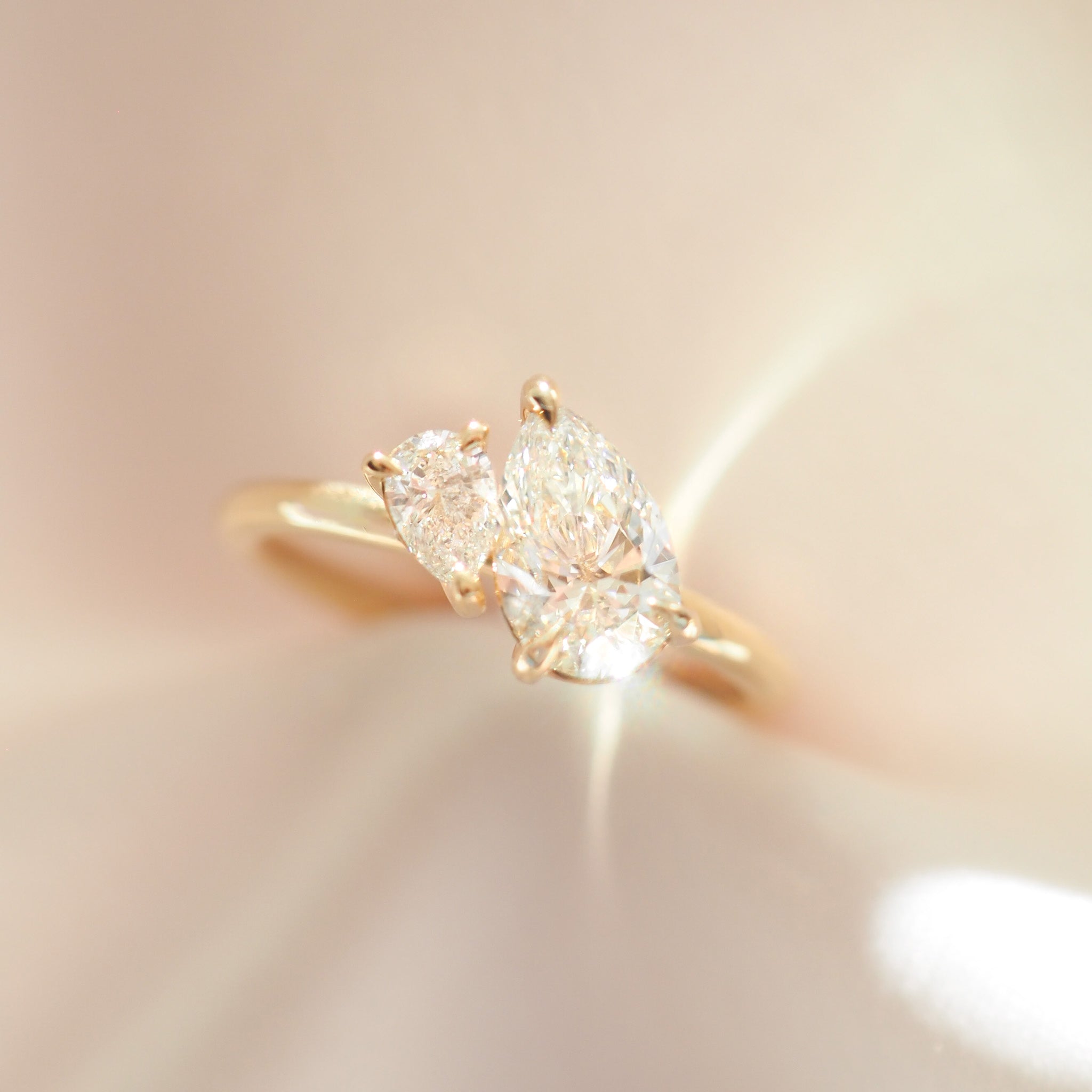 Duet™ | 1.1ct Pear Lab-Grown Diamond Ring