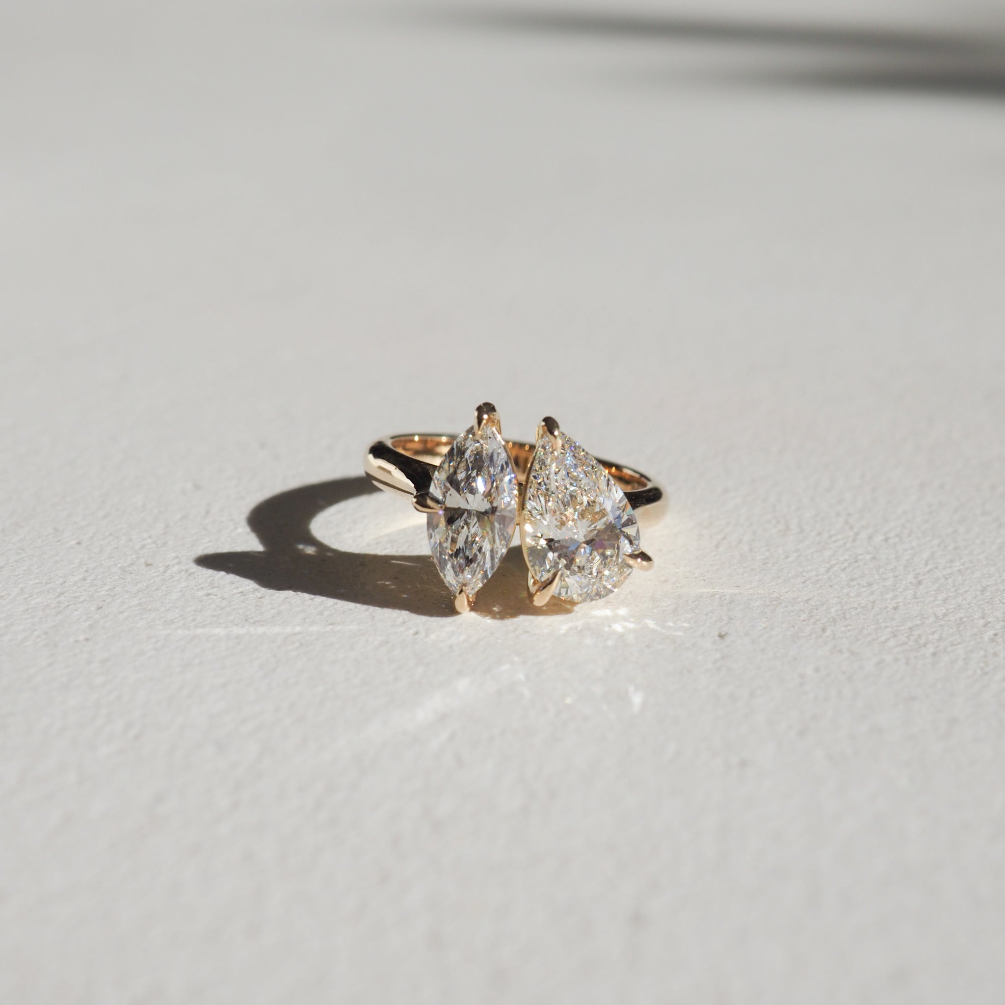 Léa | Pear & Marquise Lab-Grown Diamond Engagement Ring