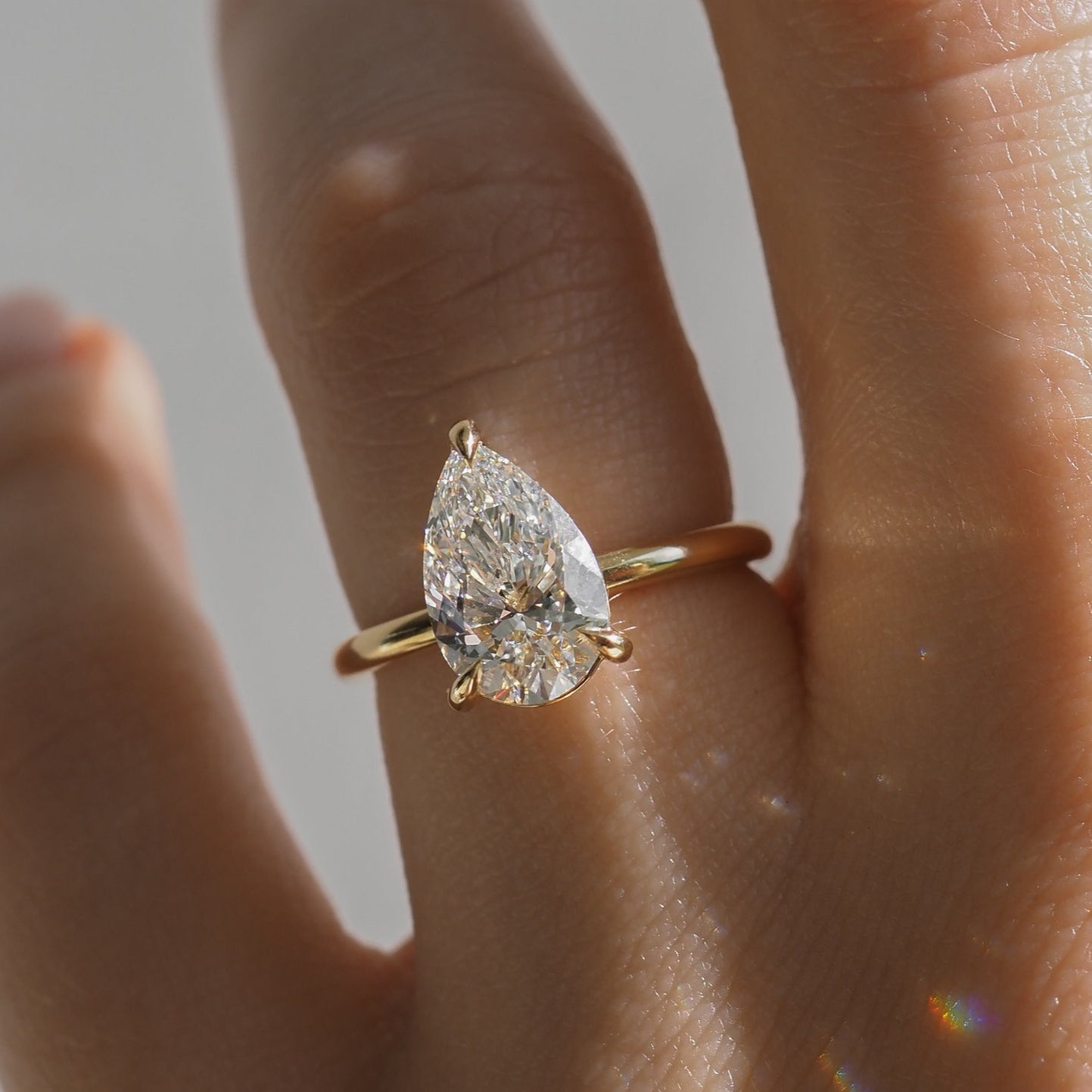 Lyla Pear Diamond Engagement Ring Ready Made – Kate Kole