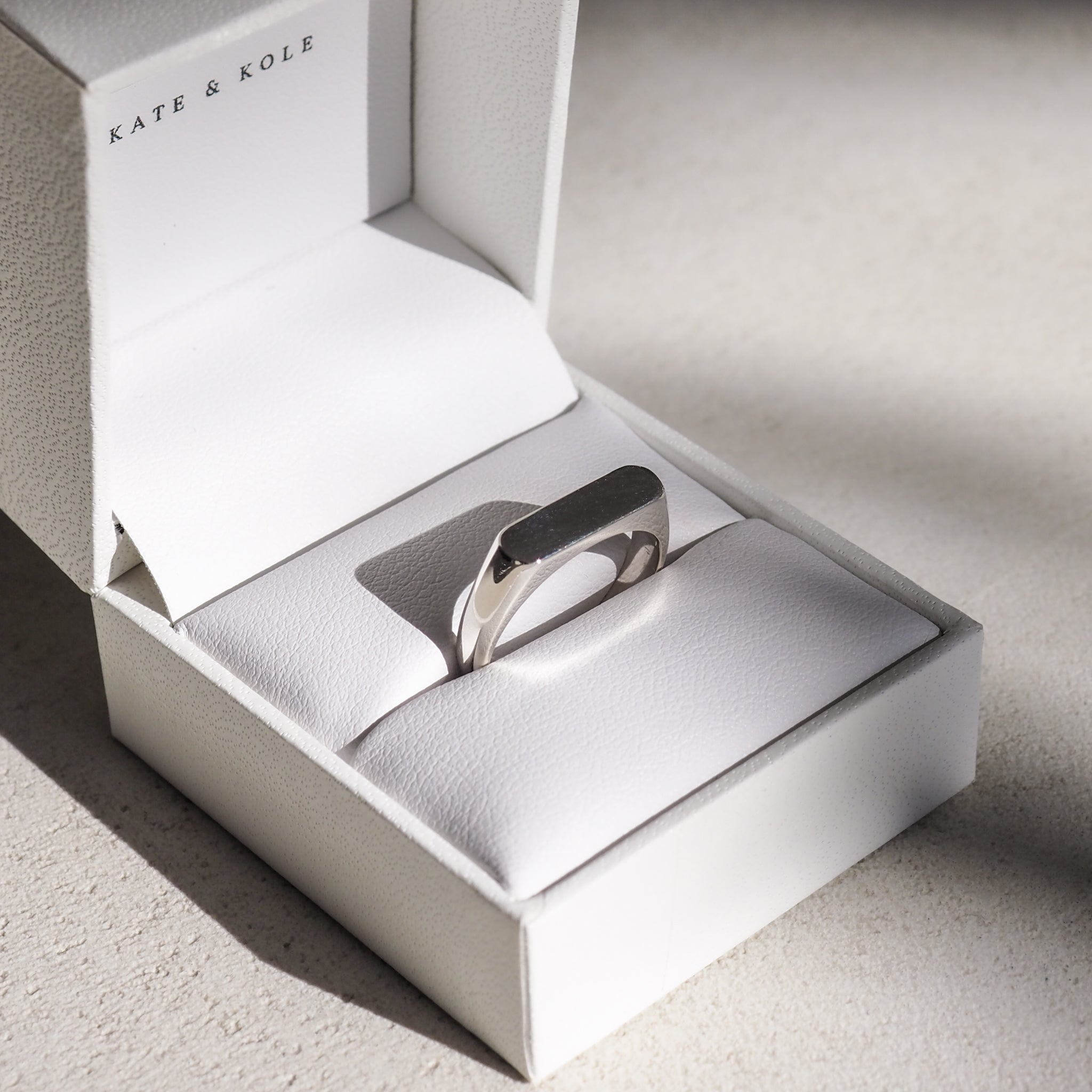 Archive — Polished Narrow Signet | Silver