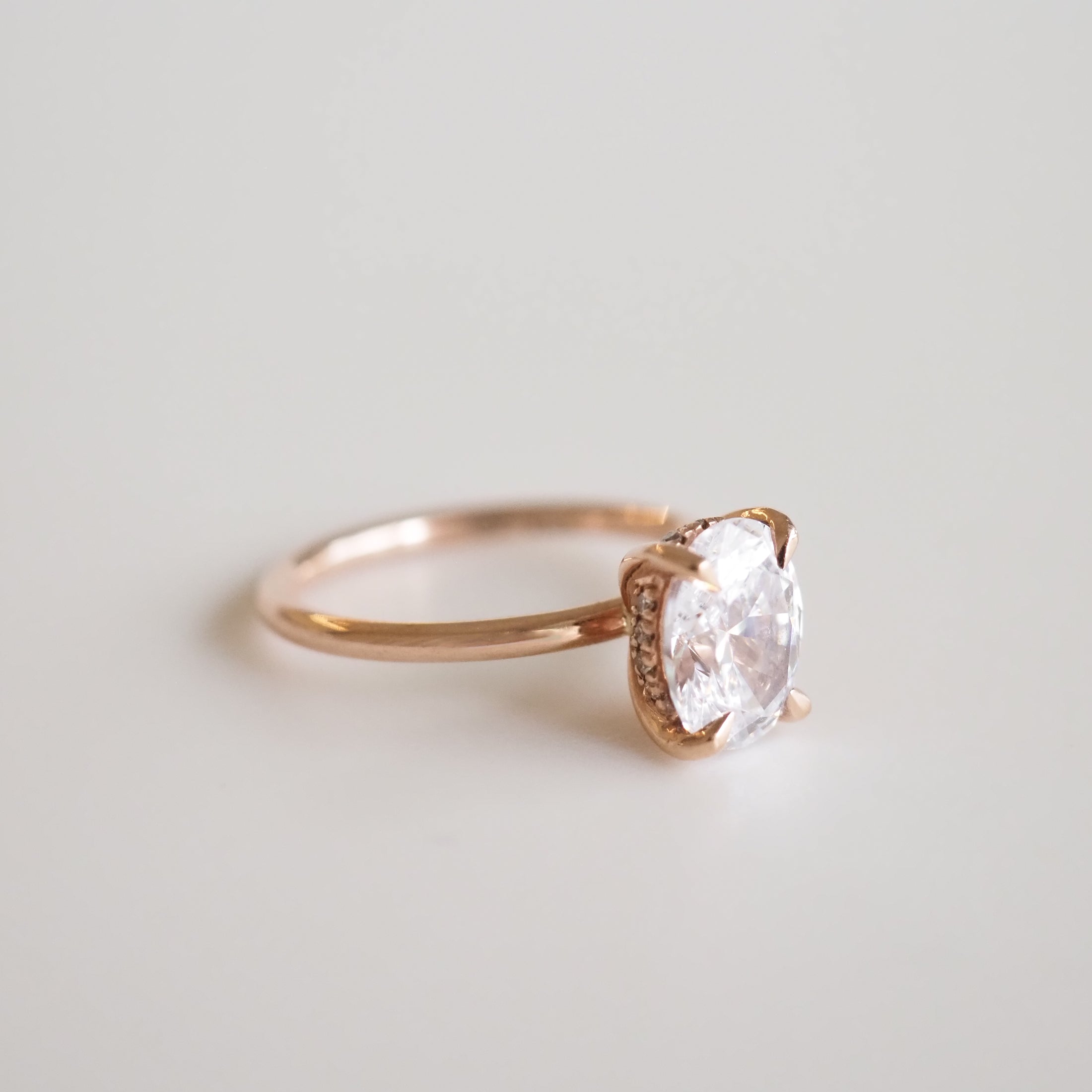 Clara Hidden Halo Ring | 2ct Cubic Zirconia Proposal Ring