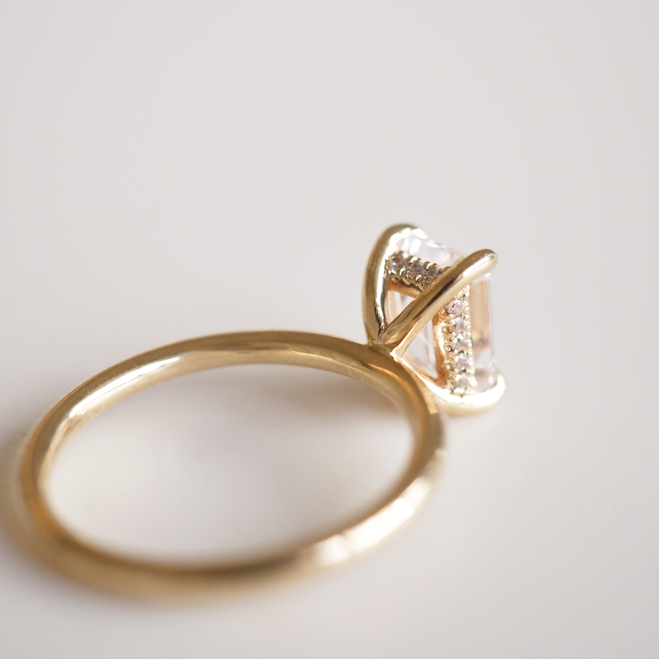 Eva Hidden Halo | 1.5ct Cubic Zirconia Proposal Ring