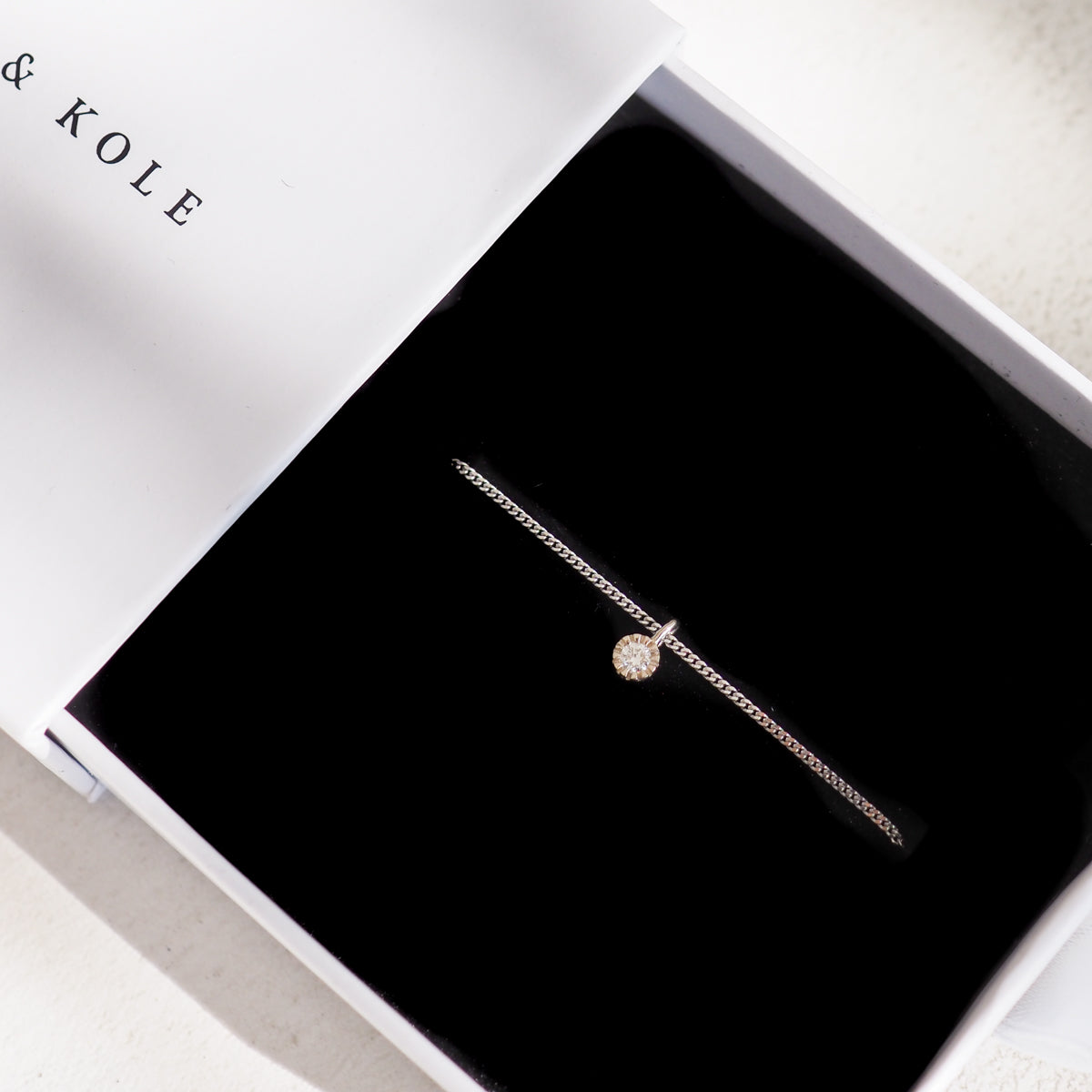 Archive — Scallop Set Birthstone Necklace
