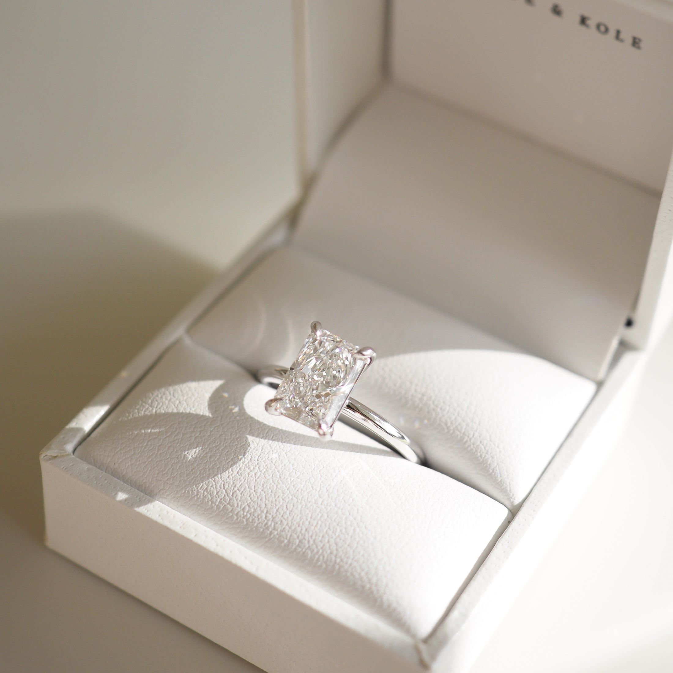 Rhea | 2ct Radiant Solitaire Lab-Grown Diamond Engagement Ring