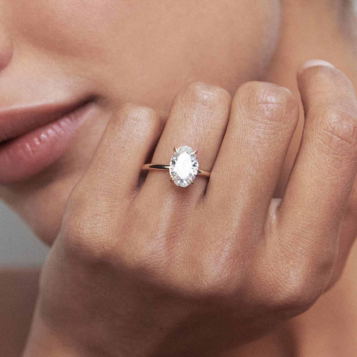 Clara • Oval Shape Diamond Engagement Ring – Kate Kole