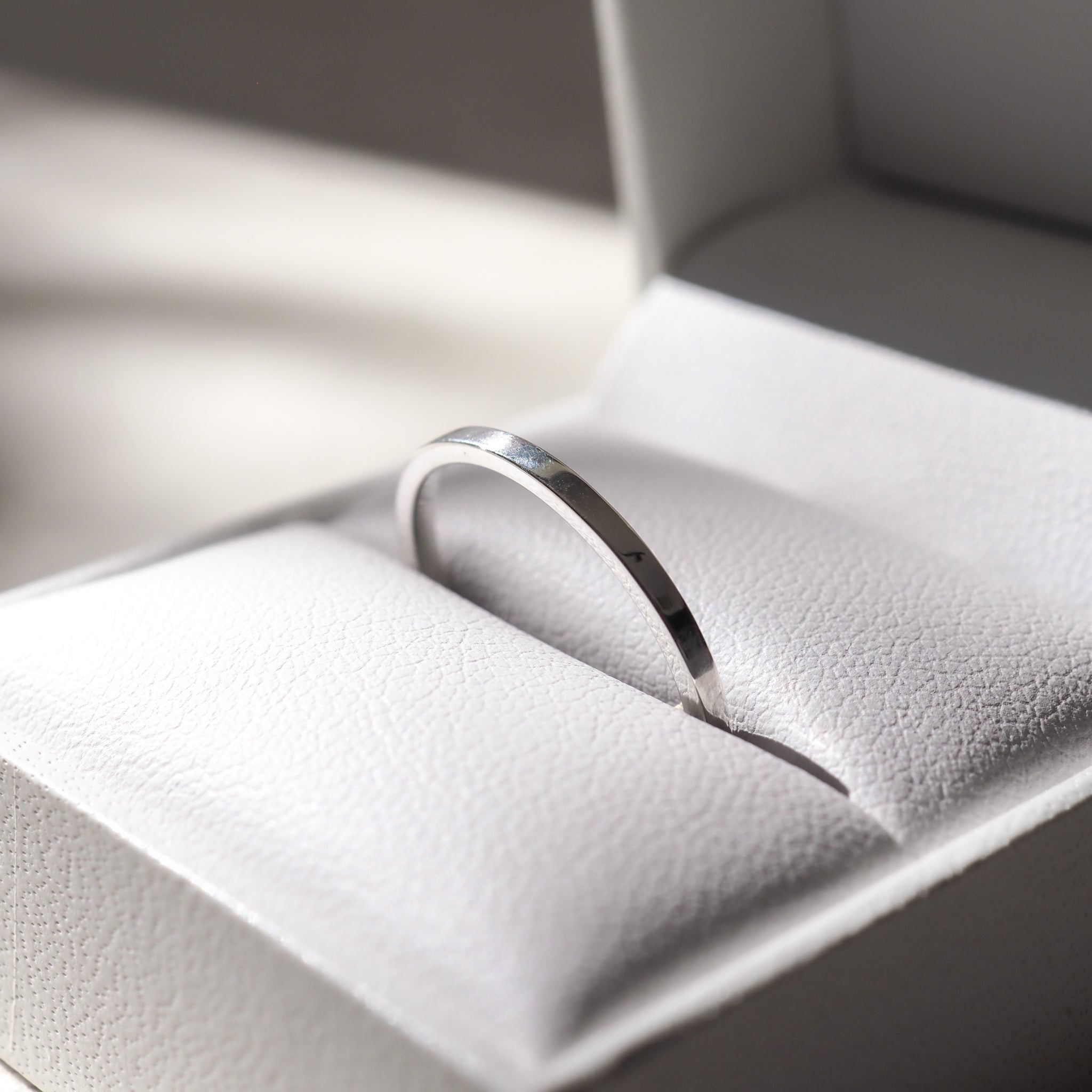 Archive — Square Spacer Band | Silver