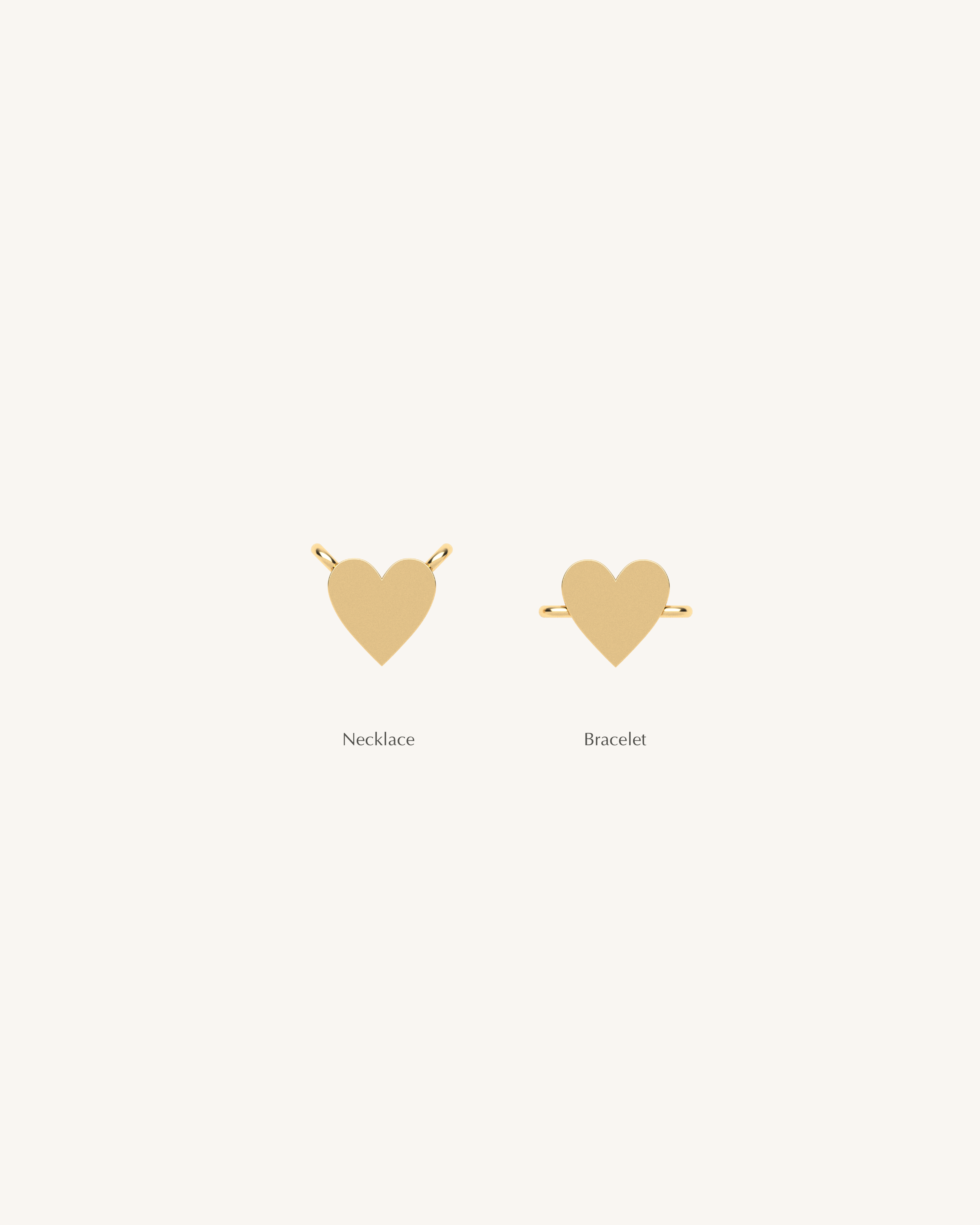 Fixed Heart Charm | Add To Your Piece