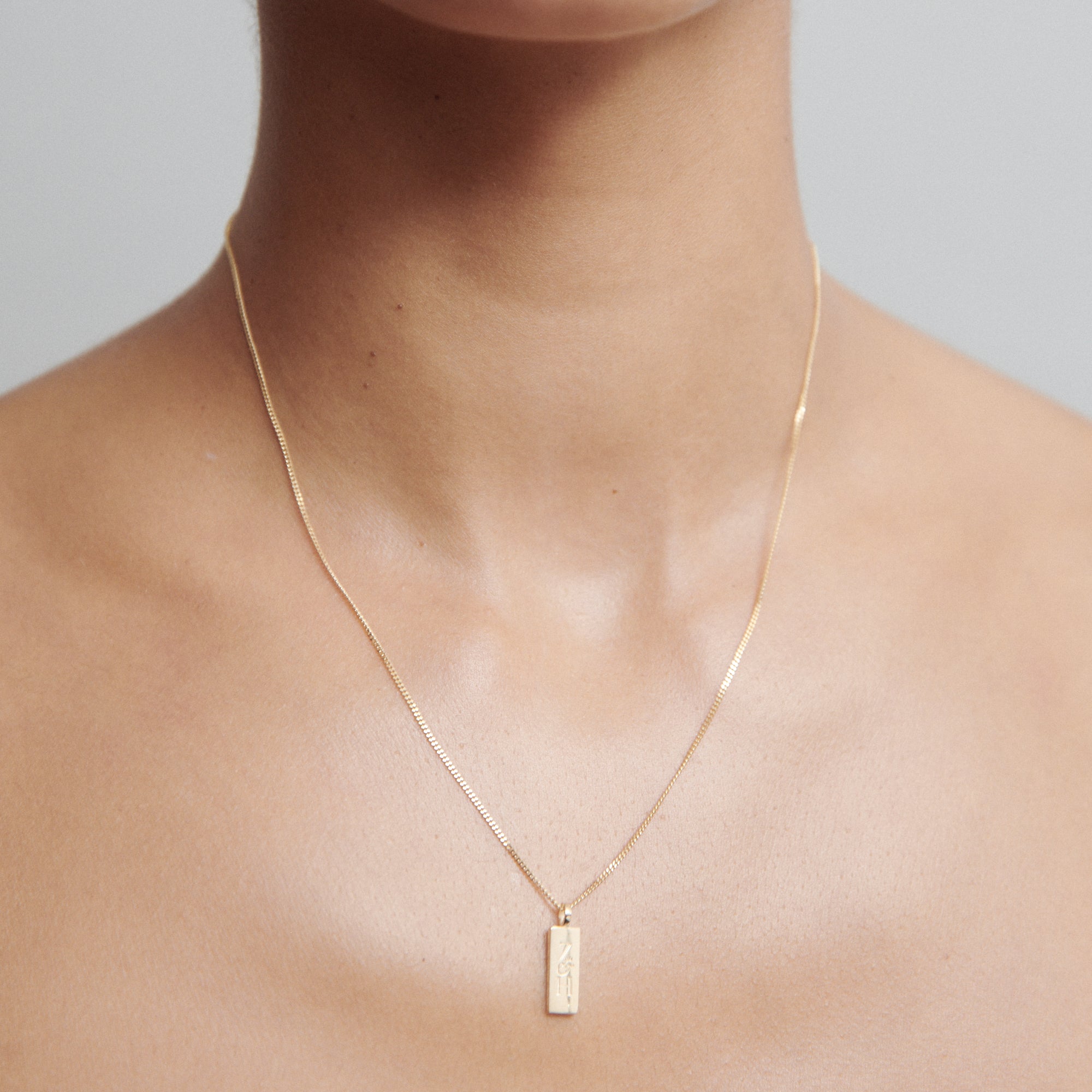 Engravable Rectangle Necklace