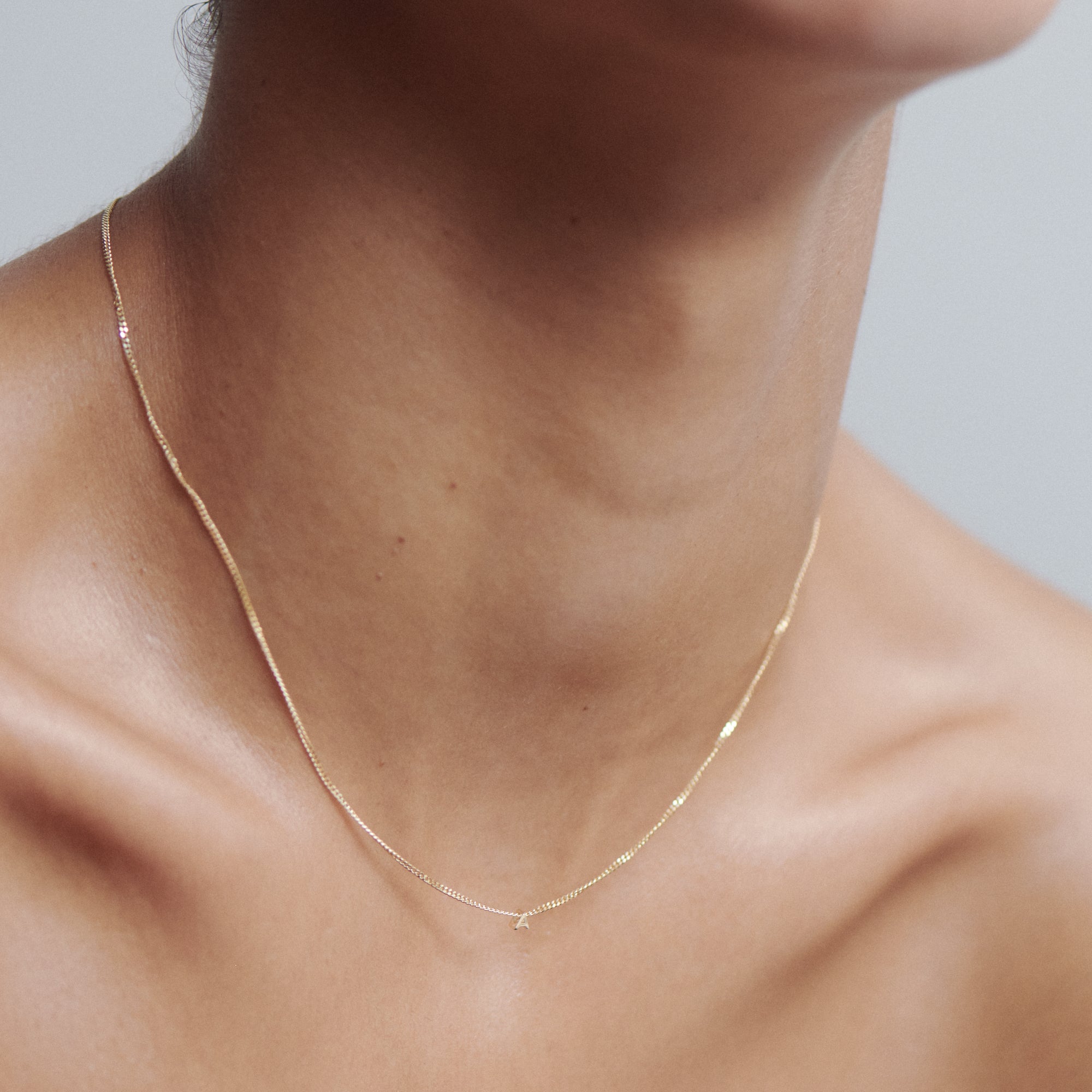 Micro Letter Necklace