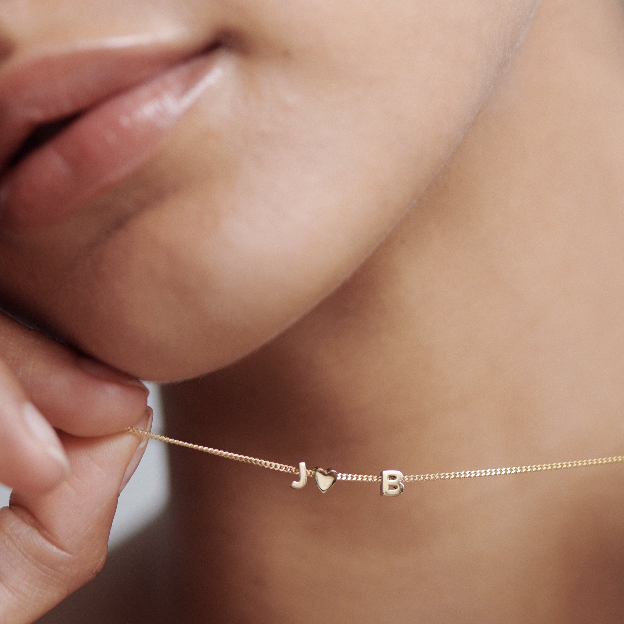 The Lovers Necklace | Sliding Three Charm Necklace