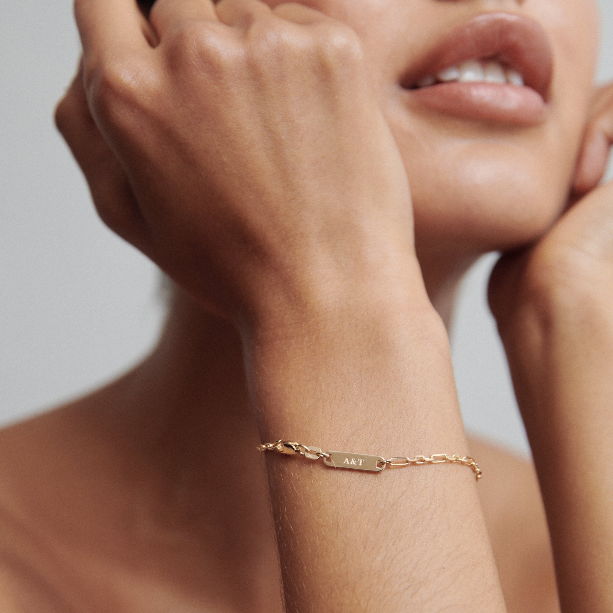 Two Diamond Oval Link Bracelet – NicoleHD Jewelry