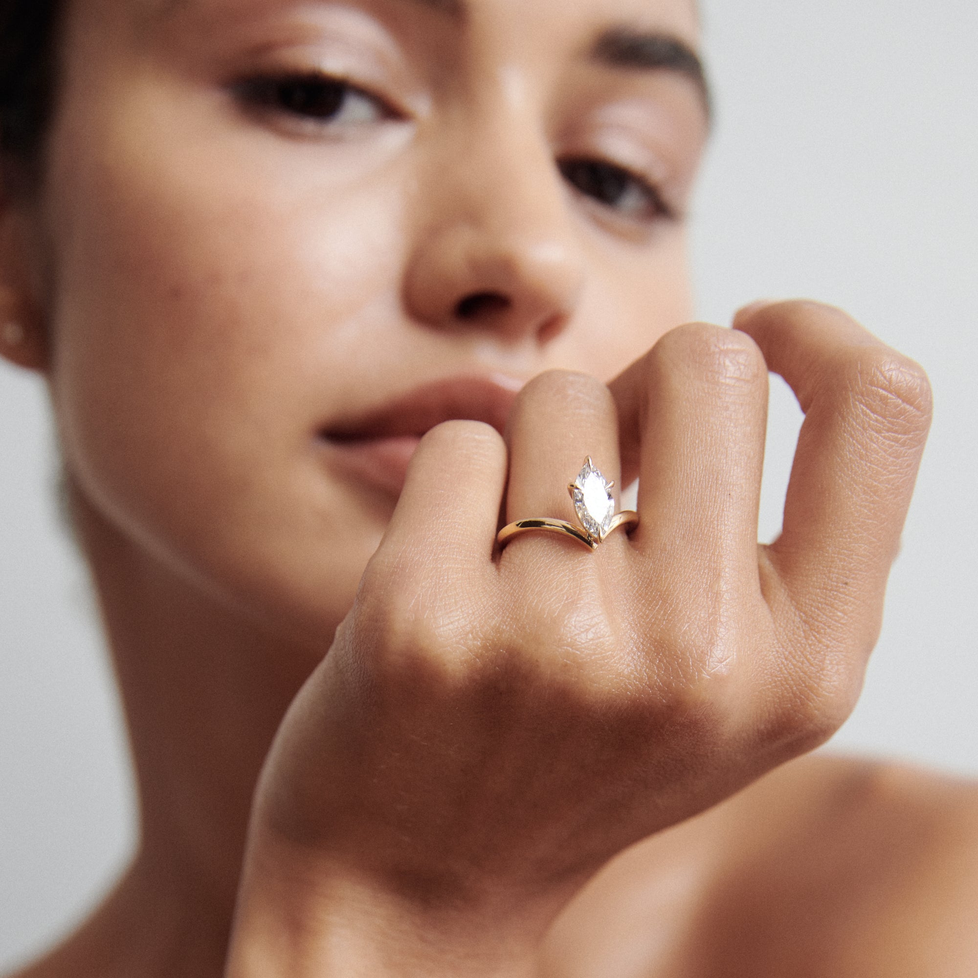 Vela | Marquise Lab-Grown Diamond Engagement Ring