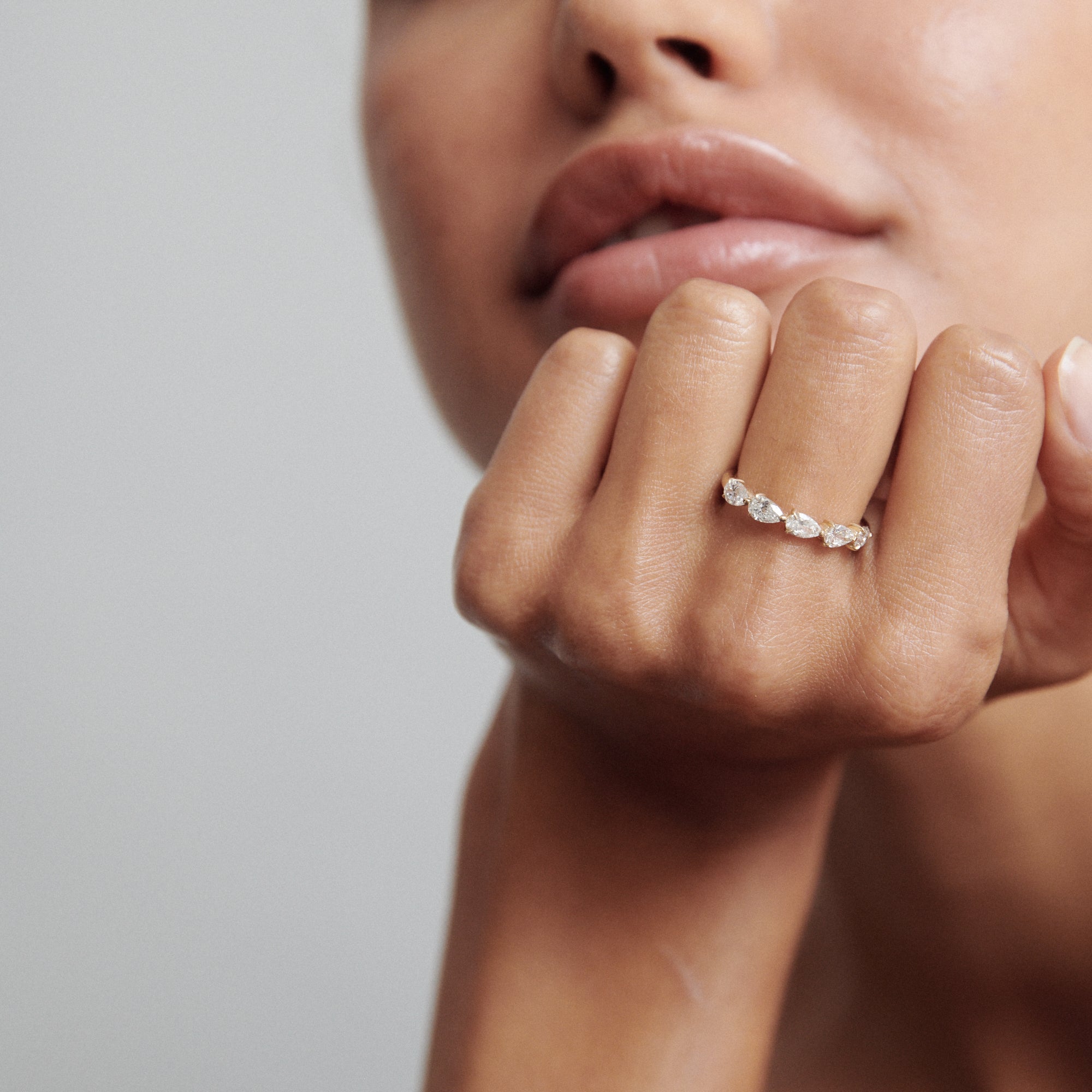 Ellery | Pear Lab-Grown Diamond Wedding Ring