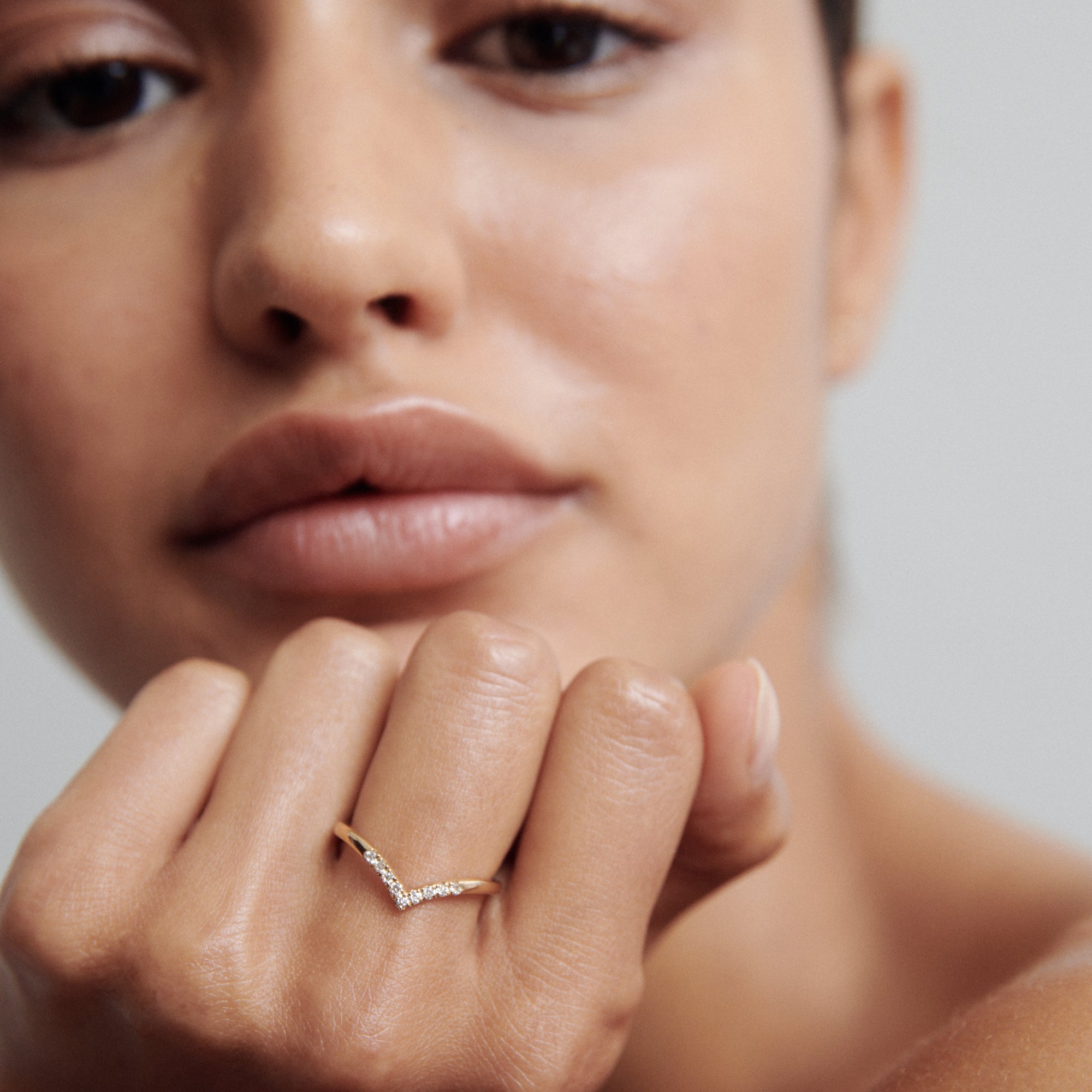 Sia | Lab-Grown Diamond Wishbone Wedding Ring