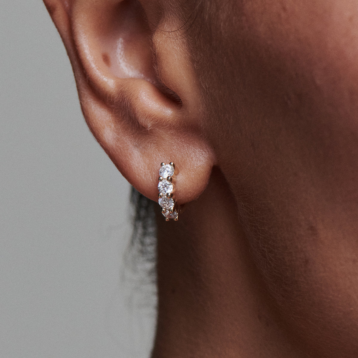 Diamond Huggies | Lab-Grown Diamond Earrings
