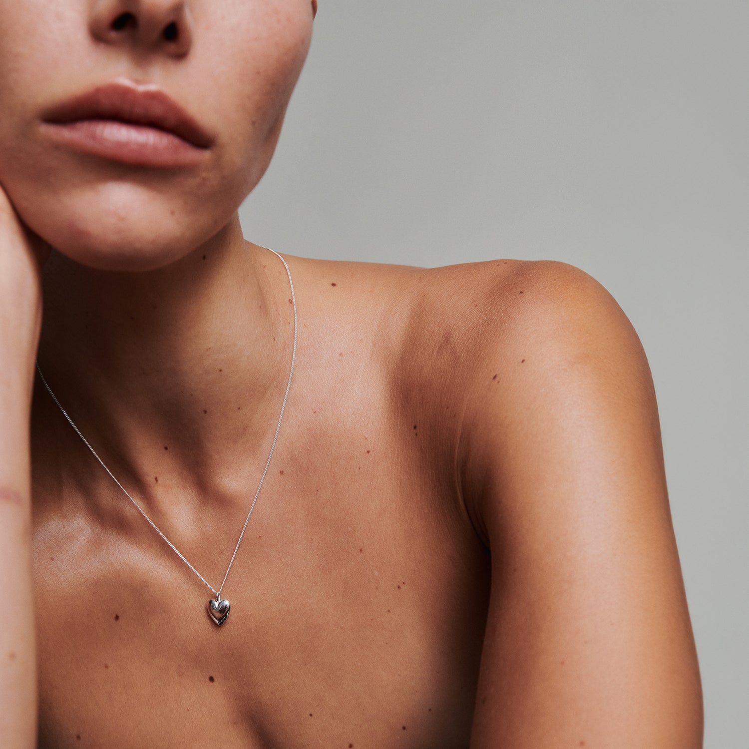 The Puffed Heart Pendant Necklace | Heart Shape Pendant Necklace