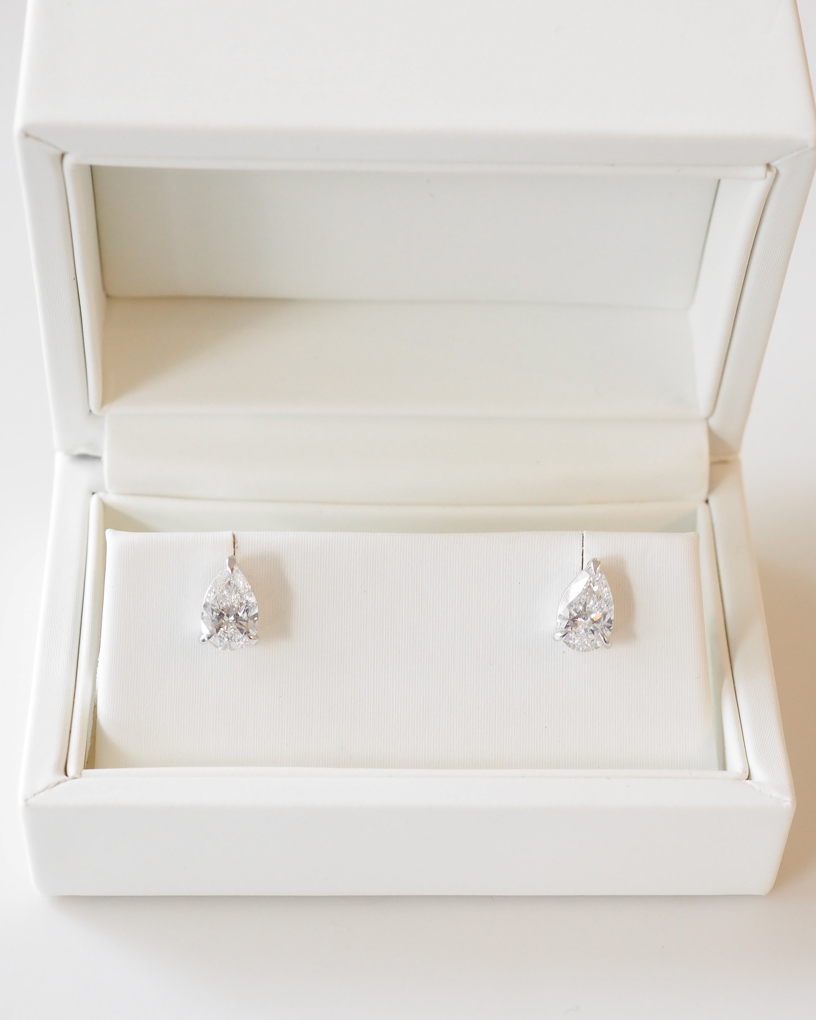 Pear Studs | 2.00ct Pear Lab-Grown Diamond Earrings