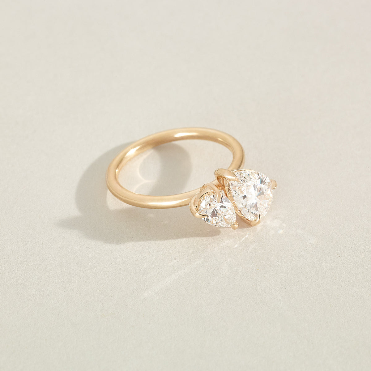 Duet Rings Duet™ • Two-Stone Pear Diamond Engagement Ring – Kate & Kole