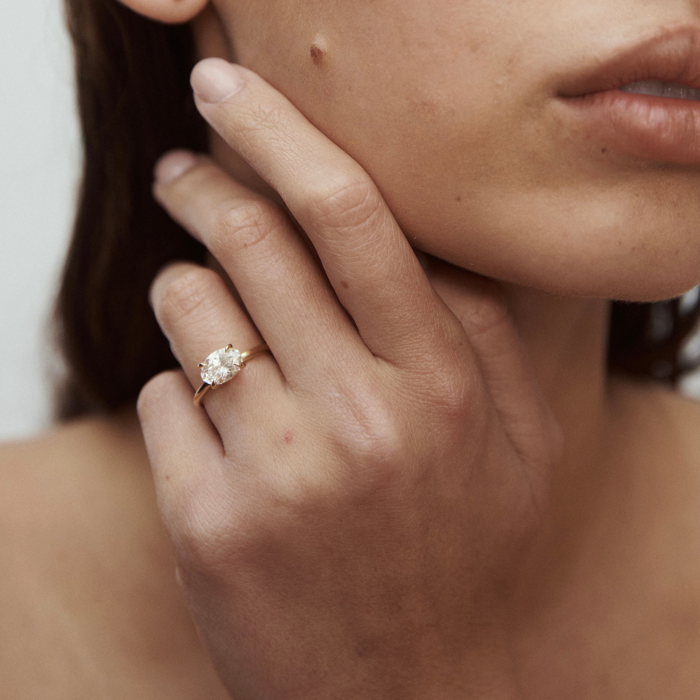 Ayla | Oval Lab-Grown Diamond Engagement Ring