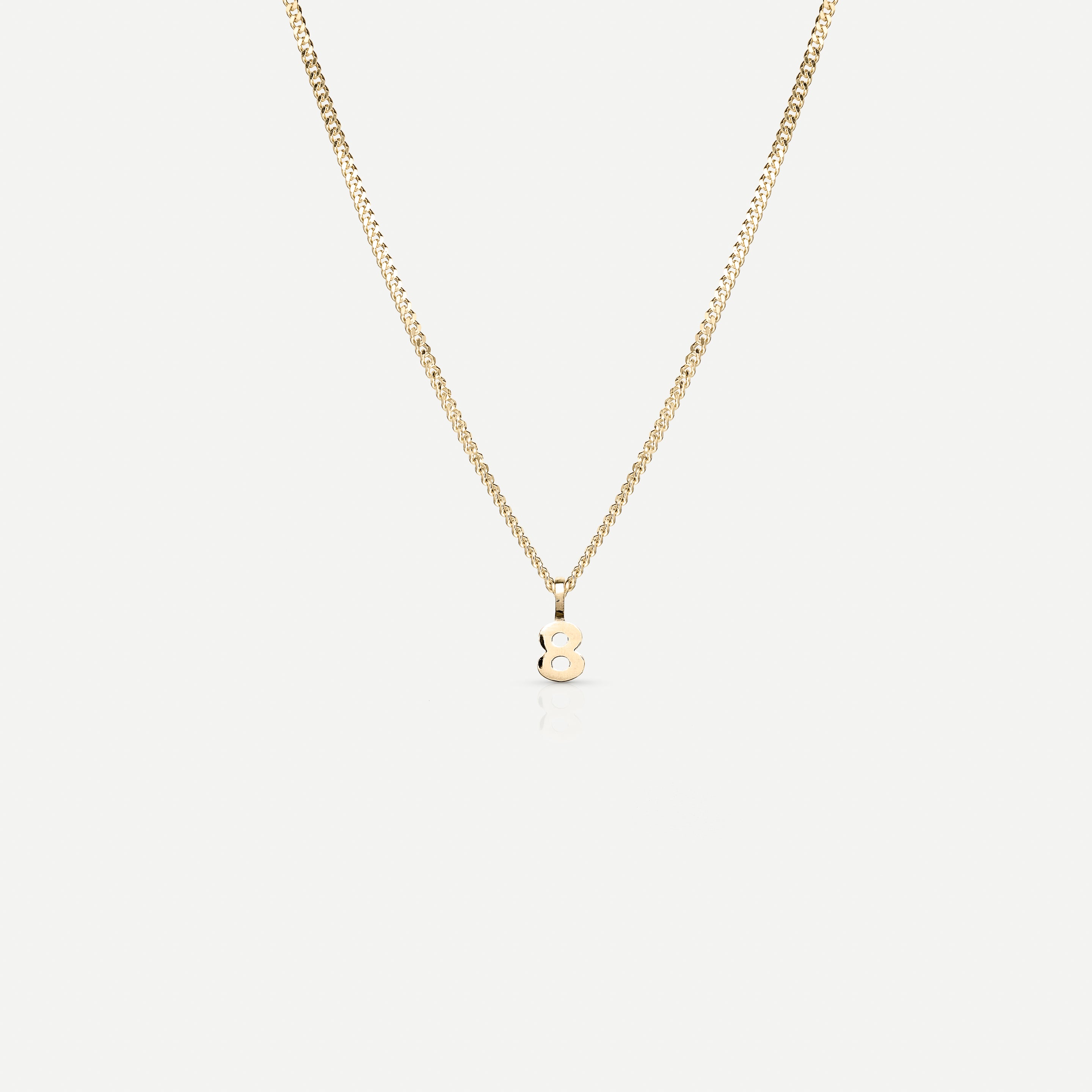 Tiny Number Necklace