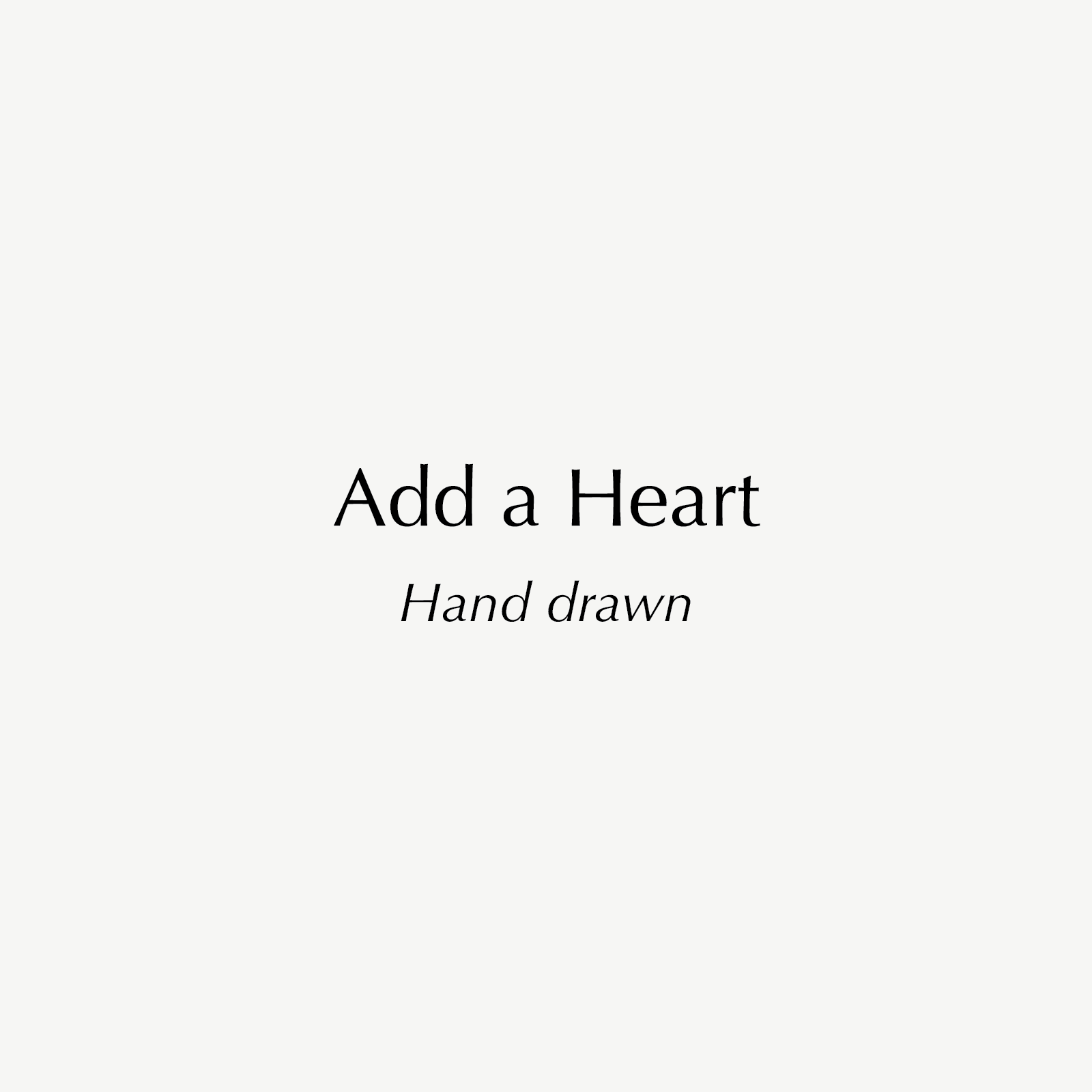 Add a hand drawn heart