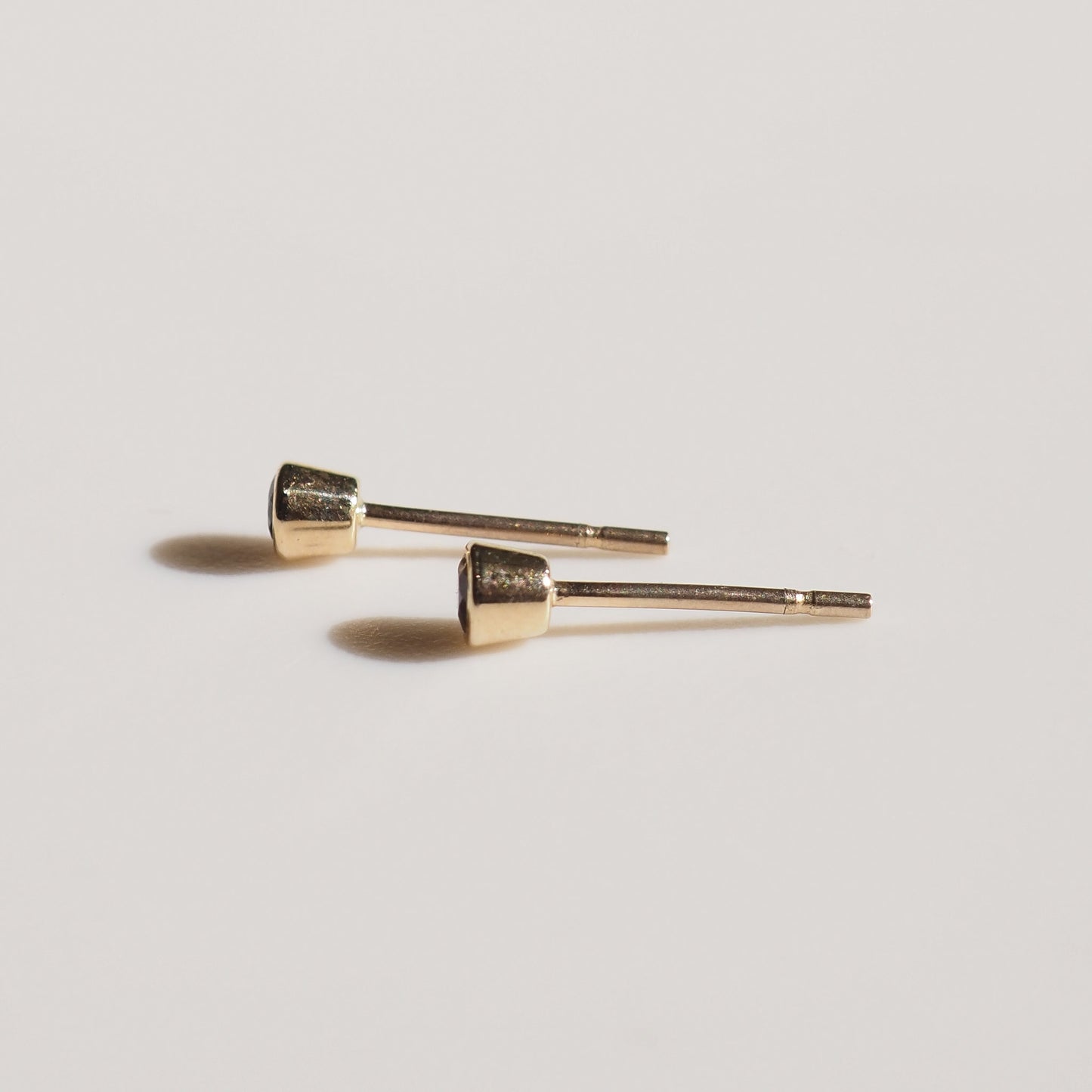 Alexandrite Studs Archive Bezel Set Studs