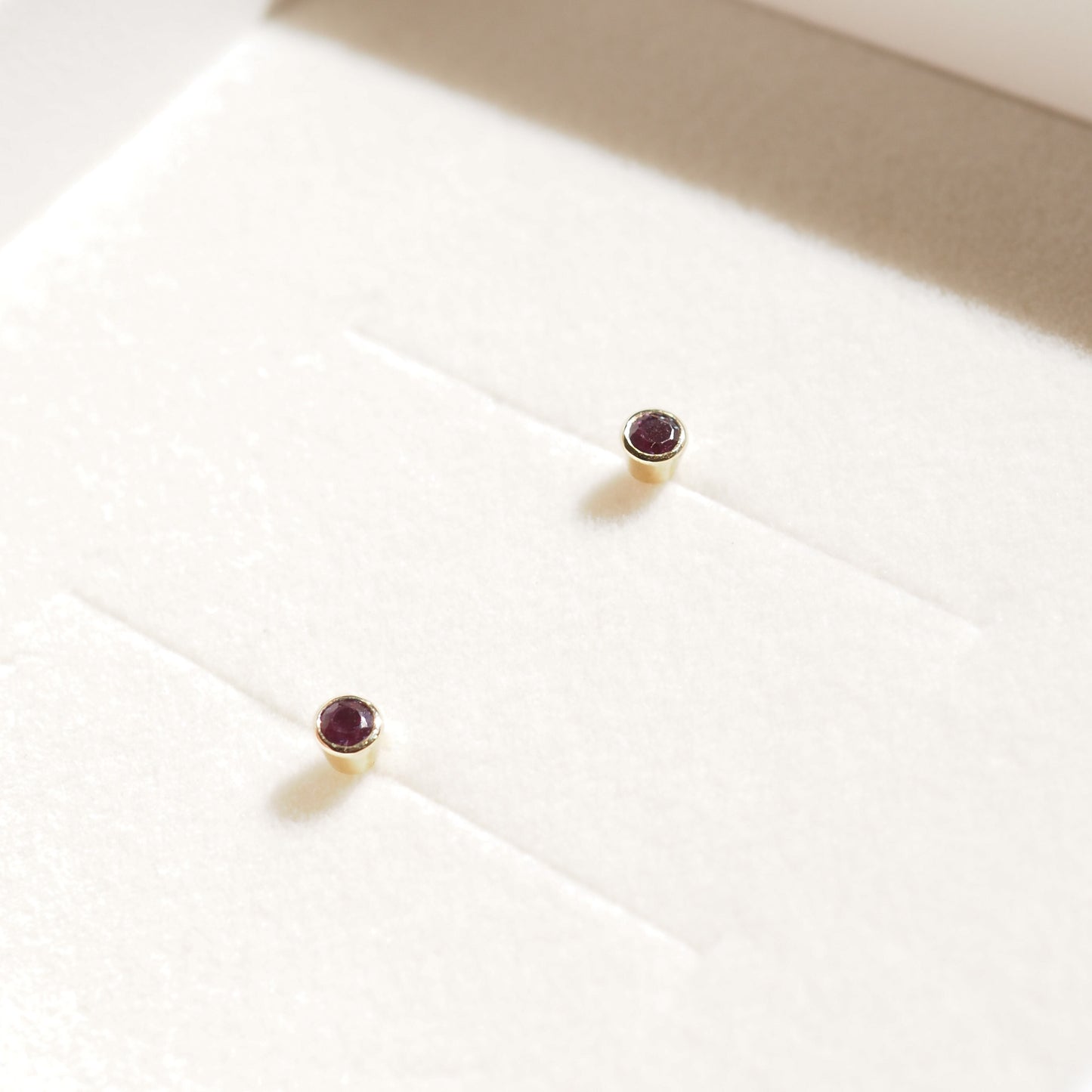 Alexandrite Studs Archive Bezel Set Studs