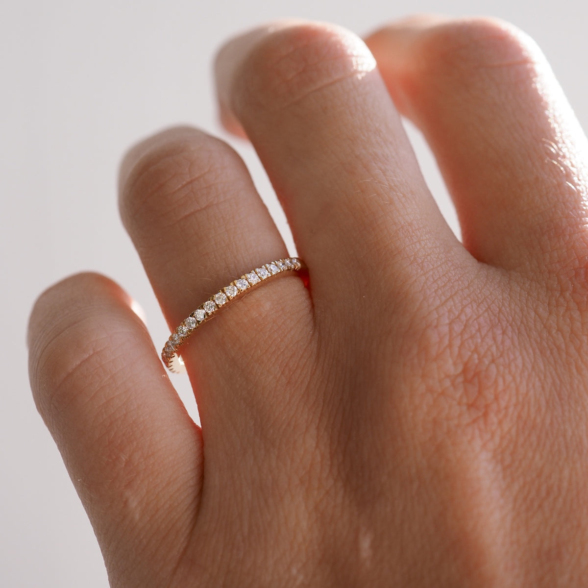 Amaré | 1.4mm Diamond Wedding Ring | Ready To Wear