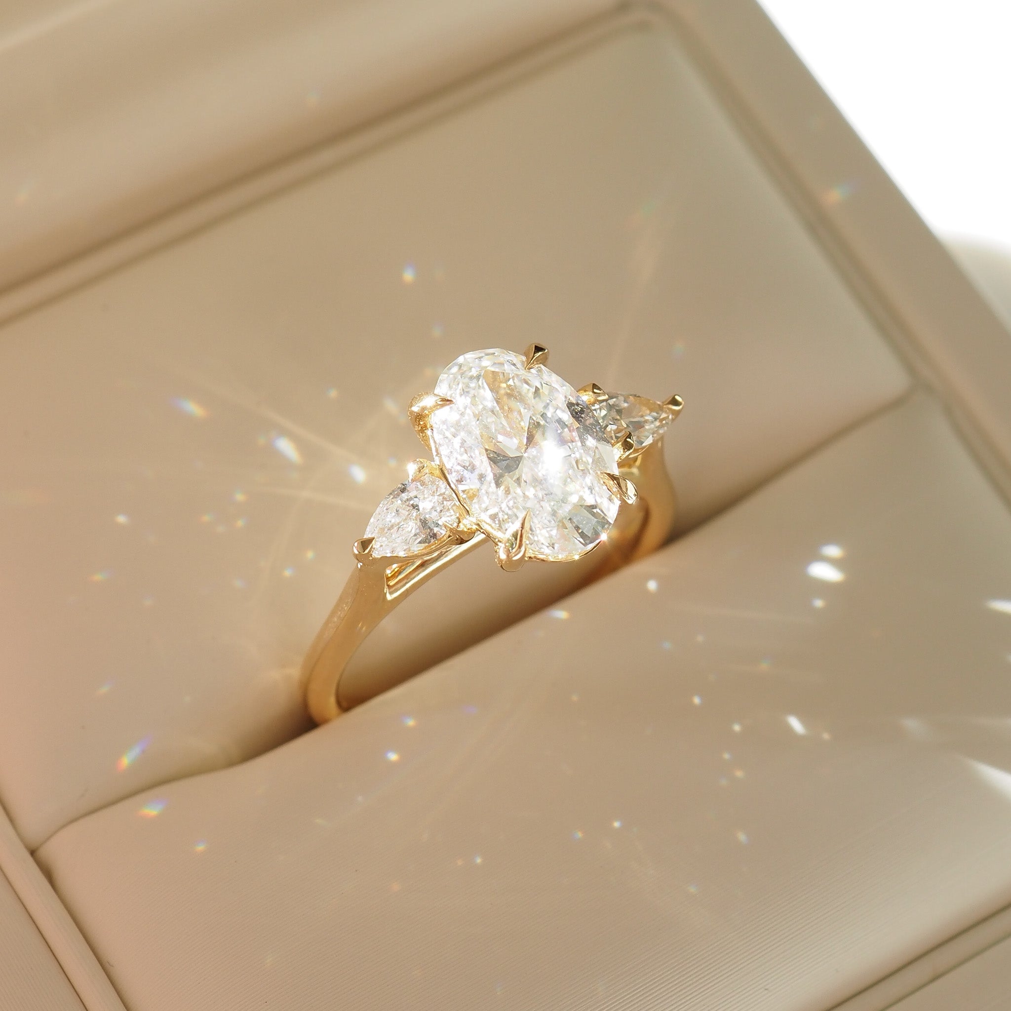 Ania | 2.3ct Oval & Pear Lab-Grown Diamond Ring