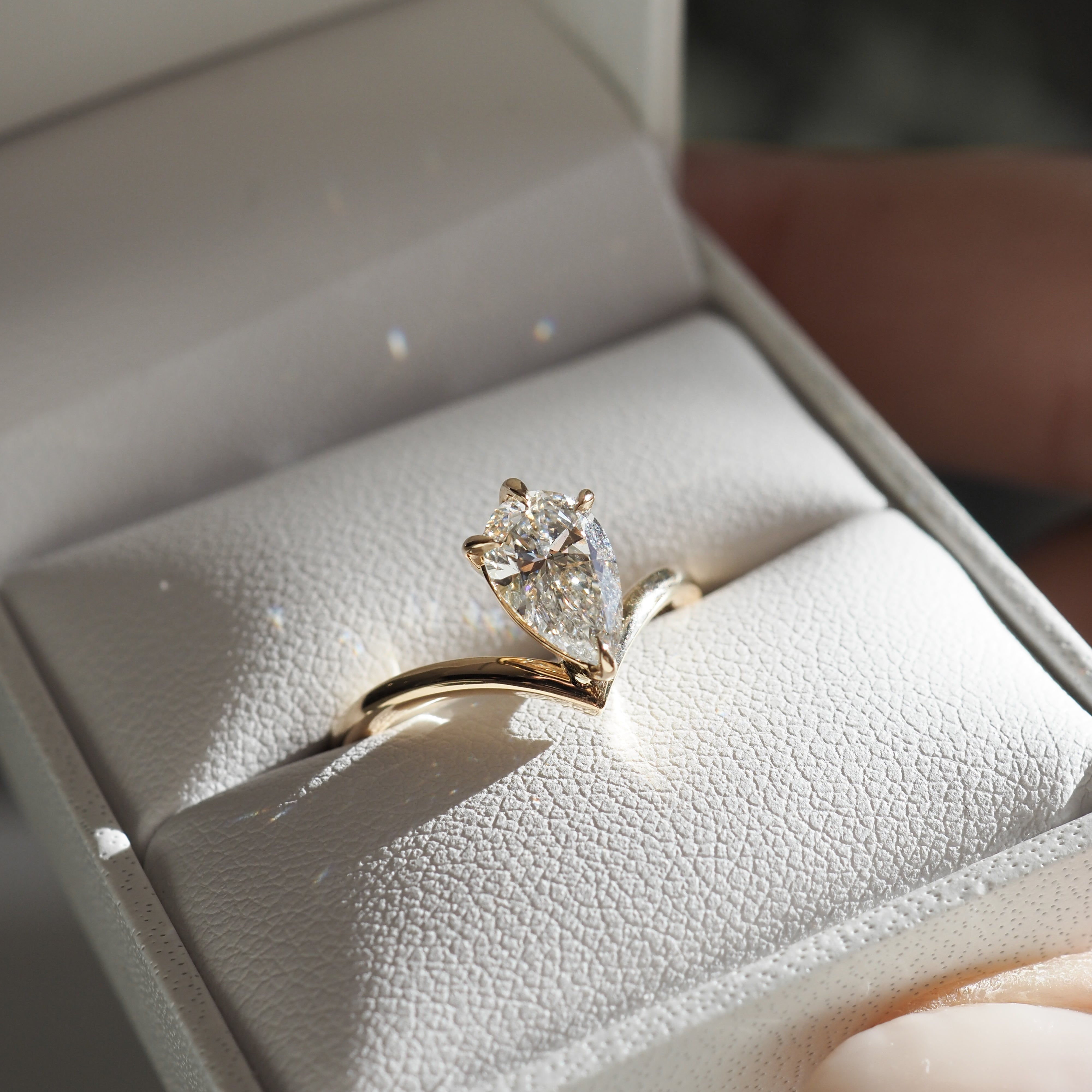 Ara | Pear Lab-Grown Diamond Engagement Ring