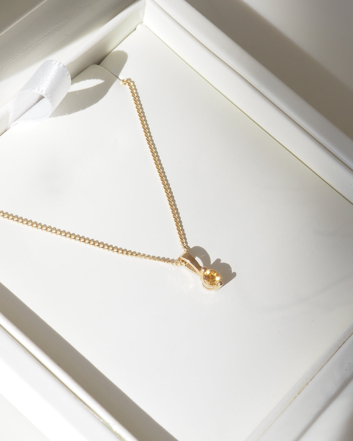 Birthstone Pendant | Archive Citrine Necklace