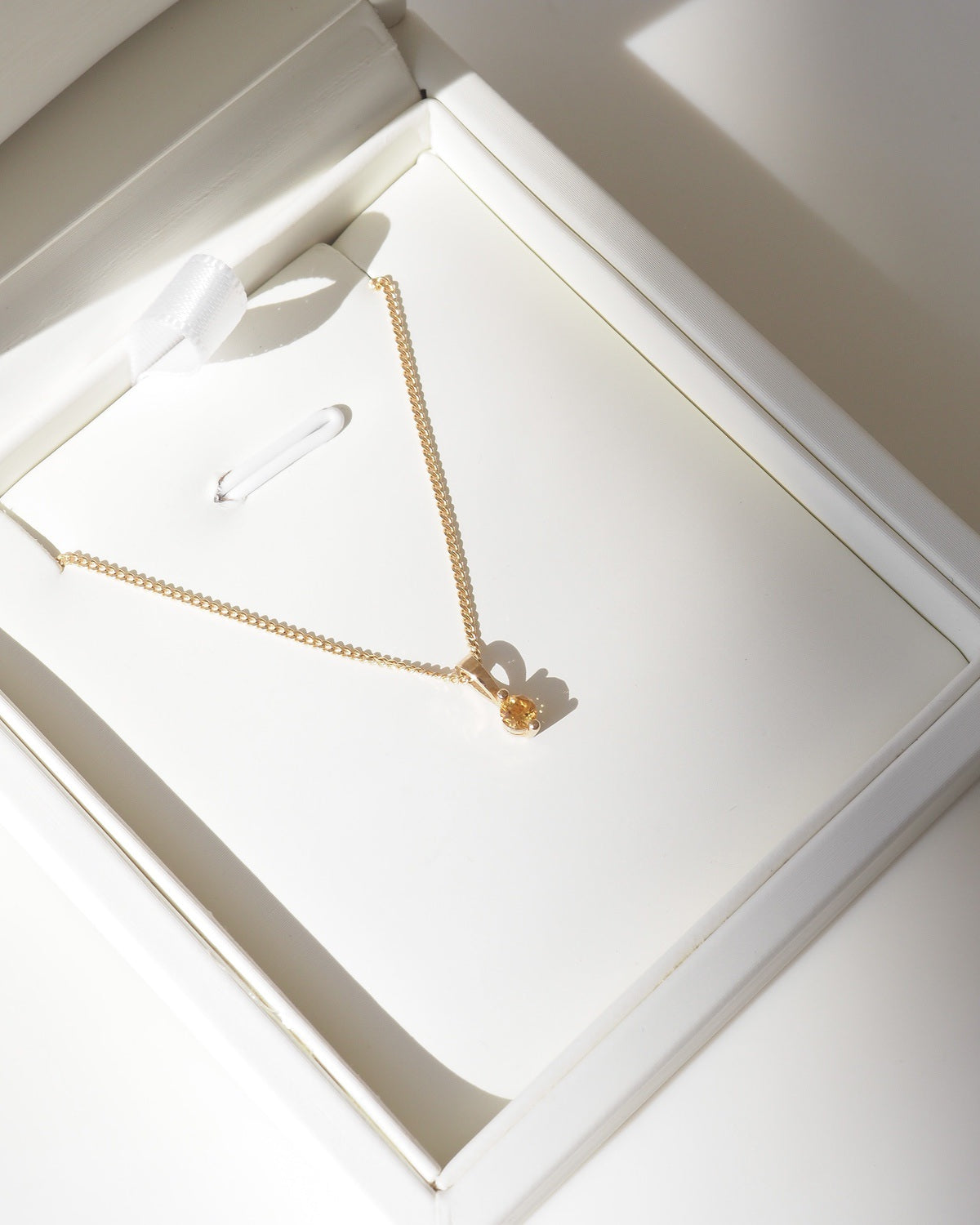 Birthstone Pendant | Archive Citrine Necklace
