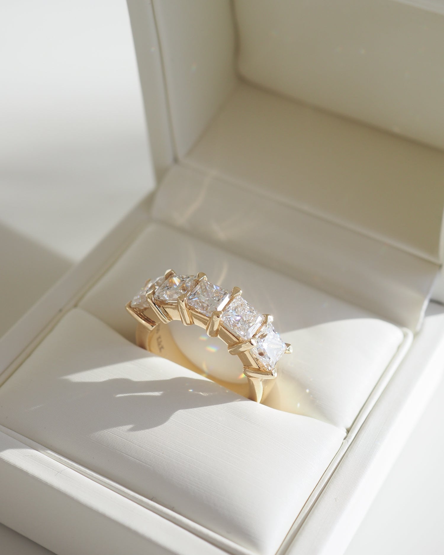 Princess Diamond Ring | 4.71ct Princess Eternity Lab-Grown Diamond Ring