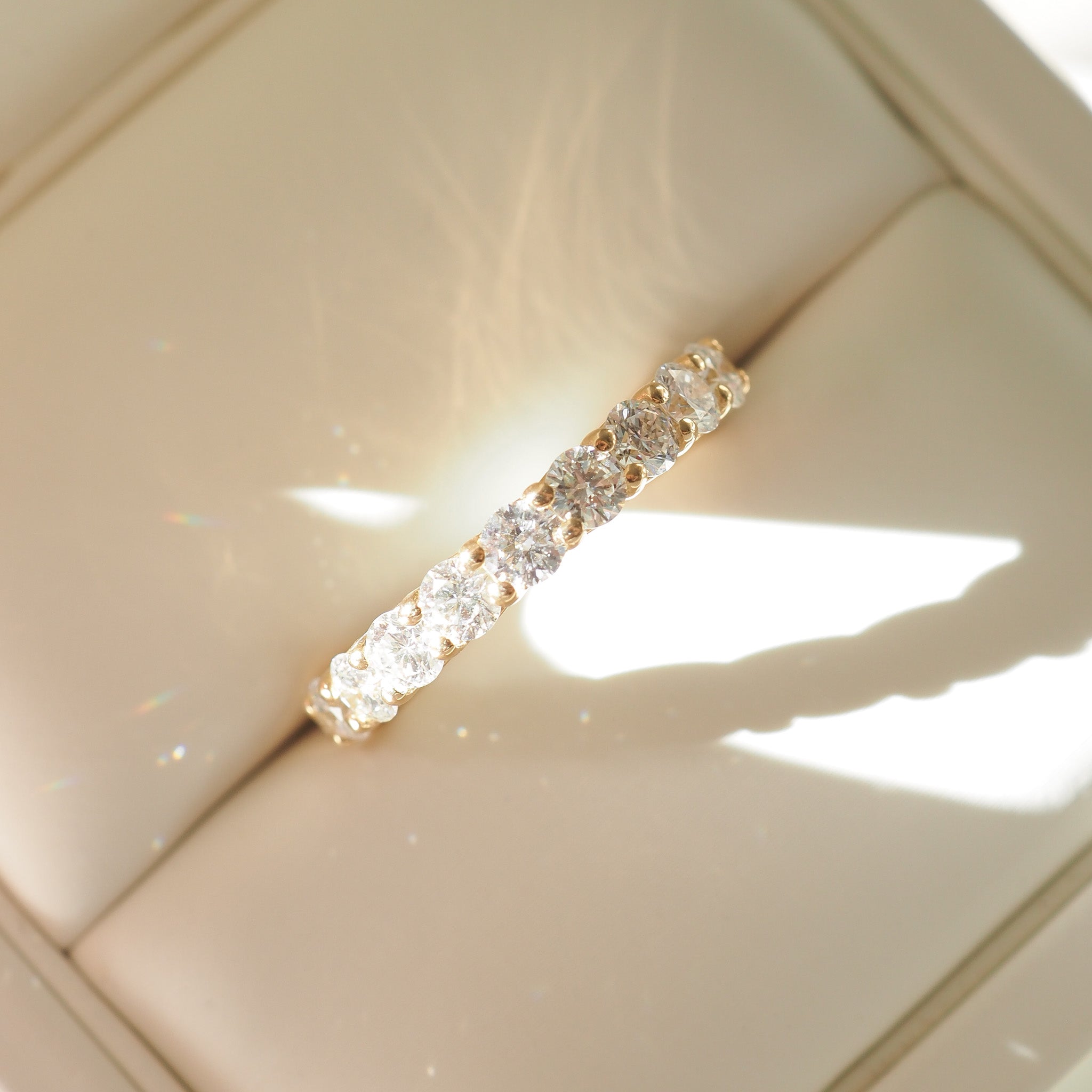 Arraya Half Set | Medium 3mm Round Diamond Ring