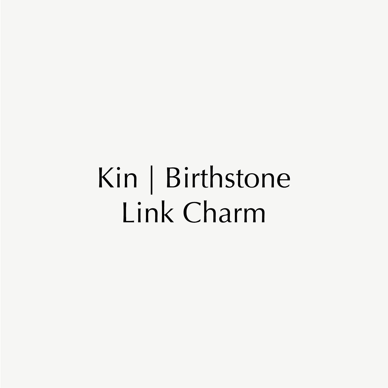 Kin | Birthstone Link Charm