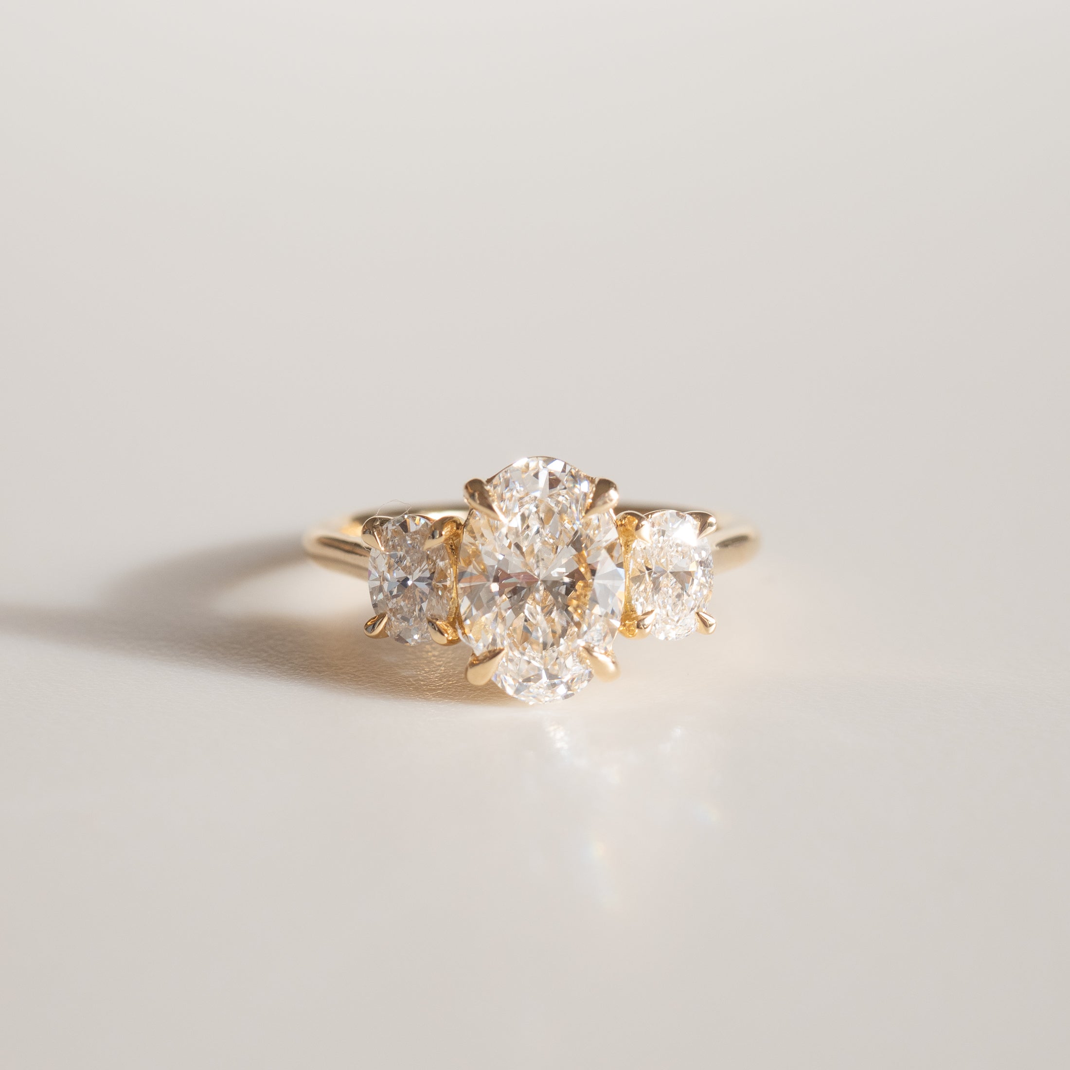 Ava | Oval Trilogy Lab-Grown Diamond Engagement Ring