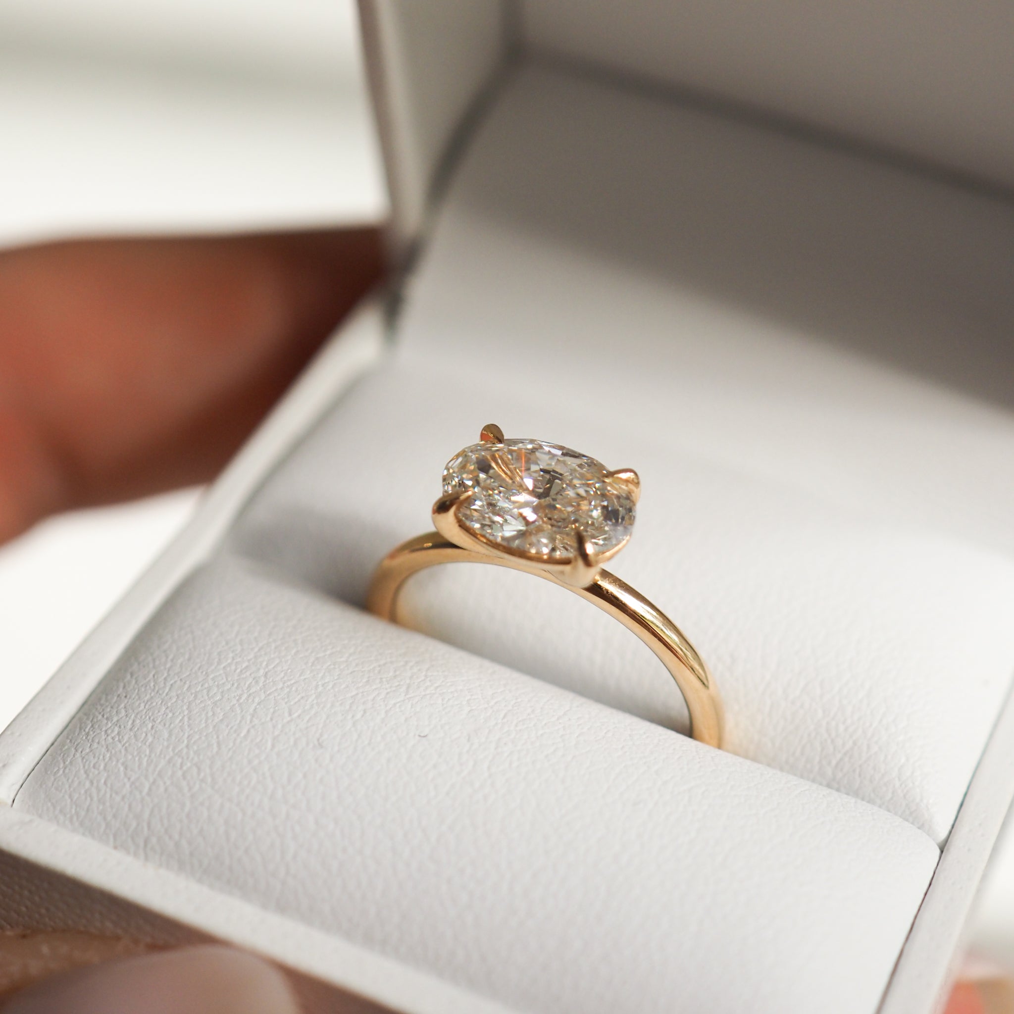 Ayla | 1.60ct Oval Lab-Grown Diamond Engagement Ring Ready To Wear