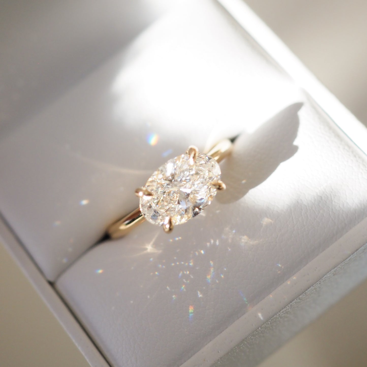 Ayla • Oval Shape Diamond Engagement Ring – Kate Kole