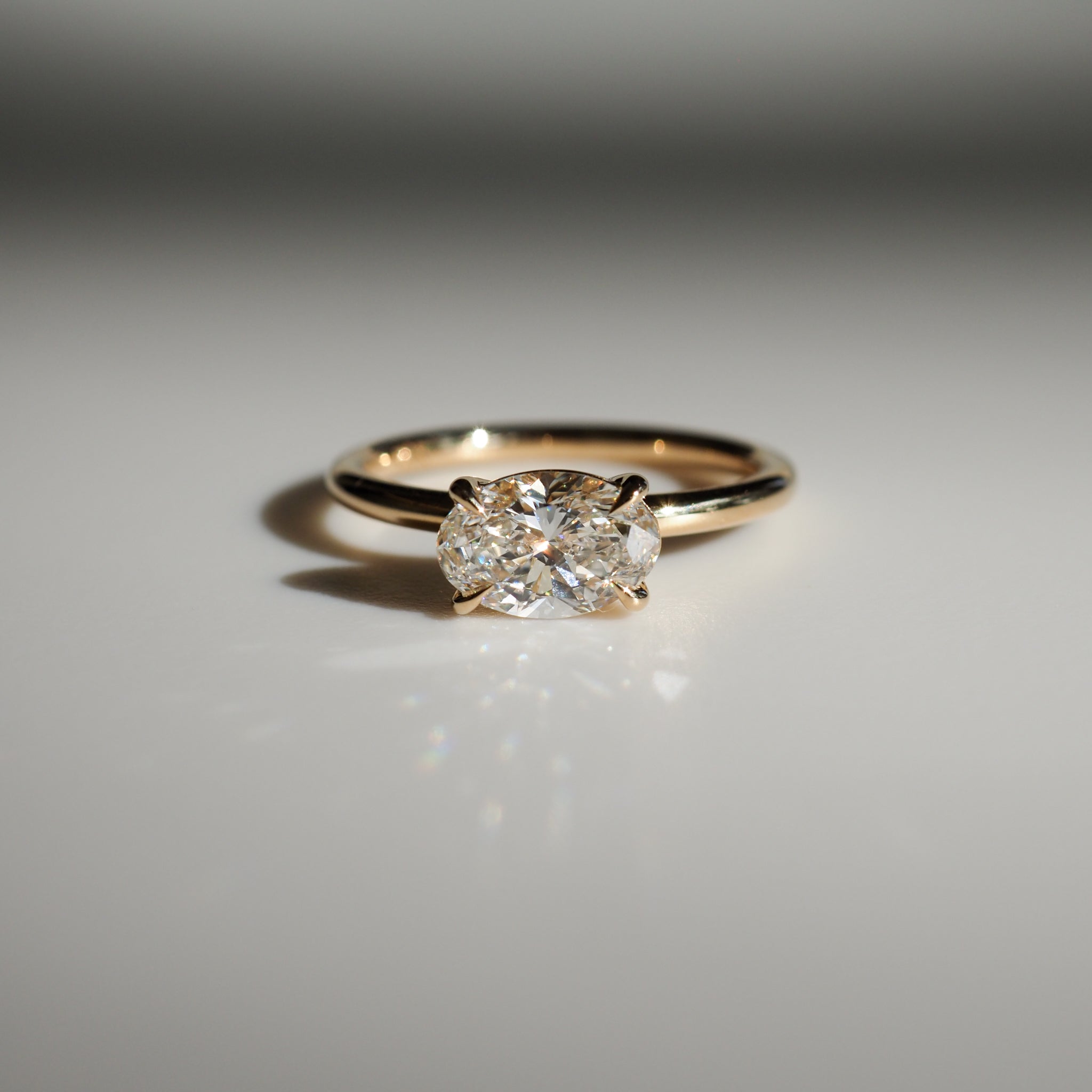 Ayla | 1.01ct Oval Diamond Engagement Ring Ready To Wear