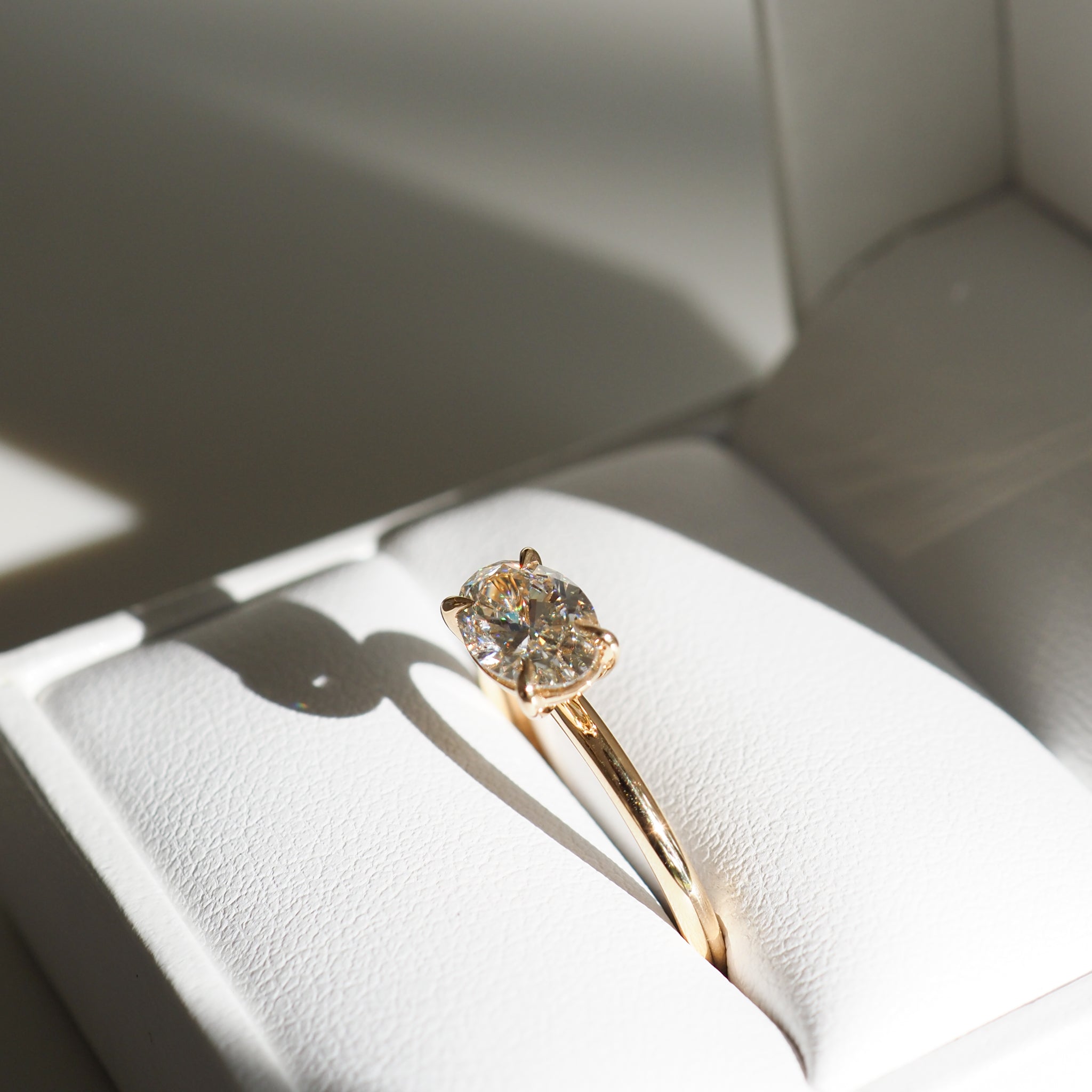 Ayla | 1.01ct Oval Lab-Grown Diamond Engagement Ring Ready To Wear